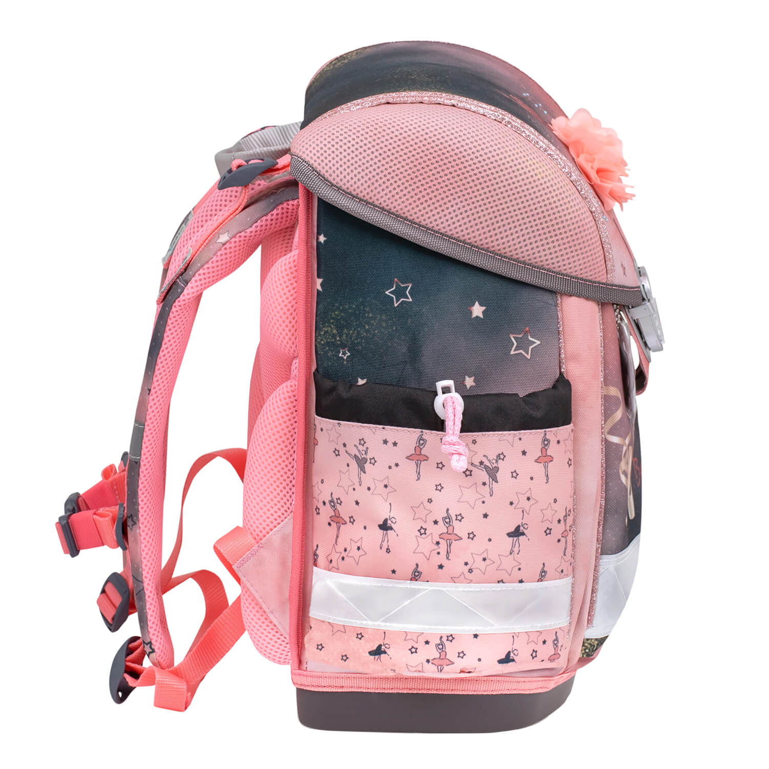 Classy Ballerina Black Pink schoolbag set 5 pcs