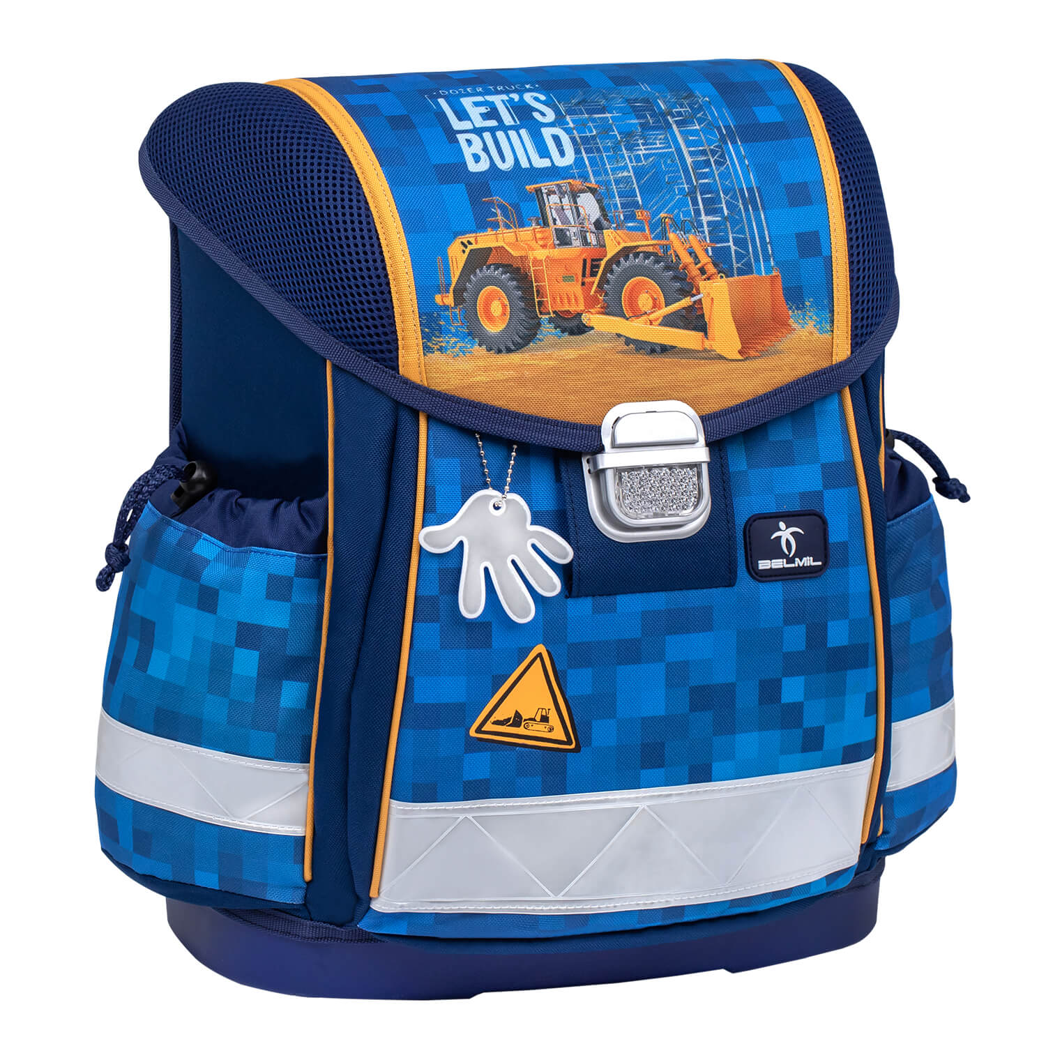 Classy Bulldozer schoolbag set 4 pcs