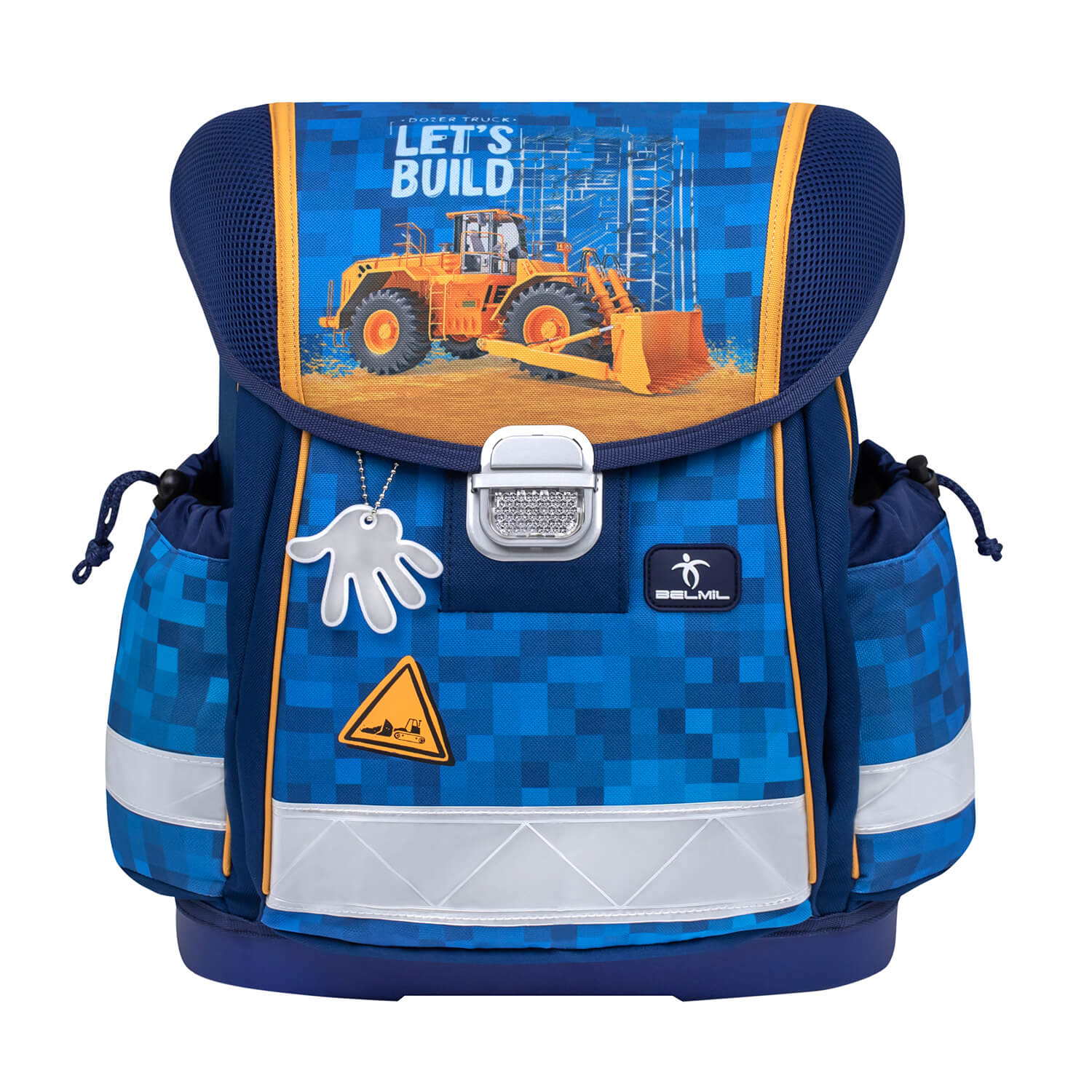 Classy Bulldozer schoolbag set 4 pcs