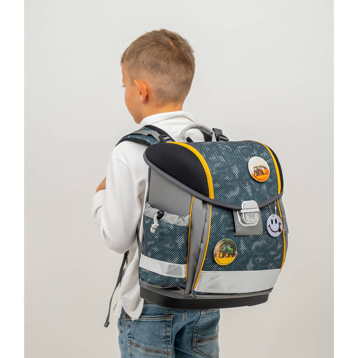 Classy Dark Dots schoolbag set 6 pcs