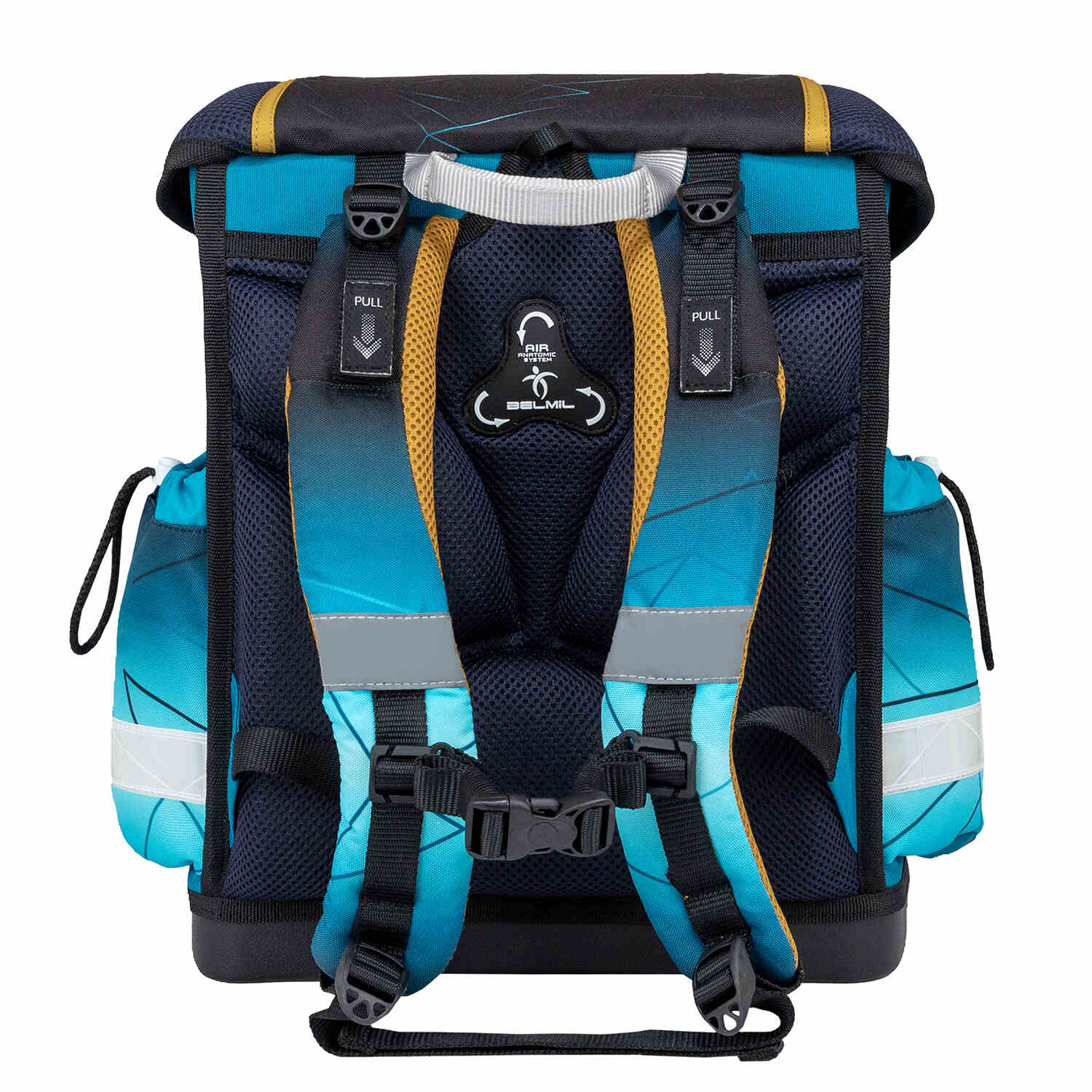 Rain cover included in The Ergonomic School Bag Set for Boys – Belmil Classy Fire Football (5 pcs), ideal for all weather protection.