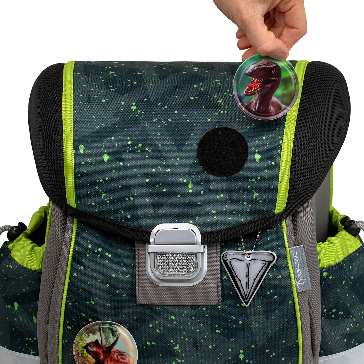 Classy Green Splash schoolbag set 6 pcs
