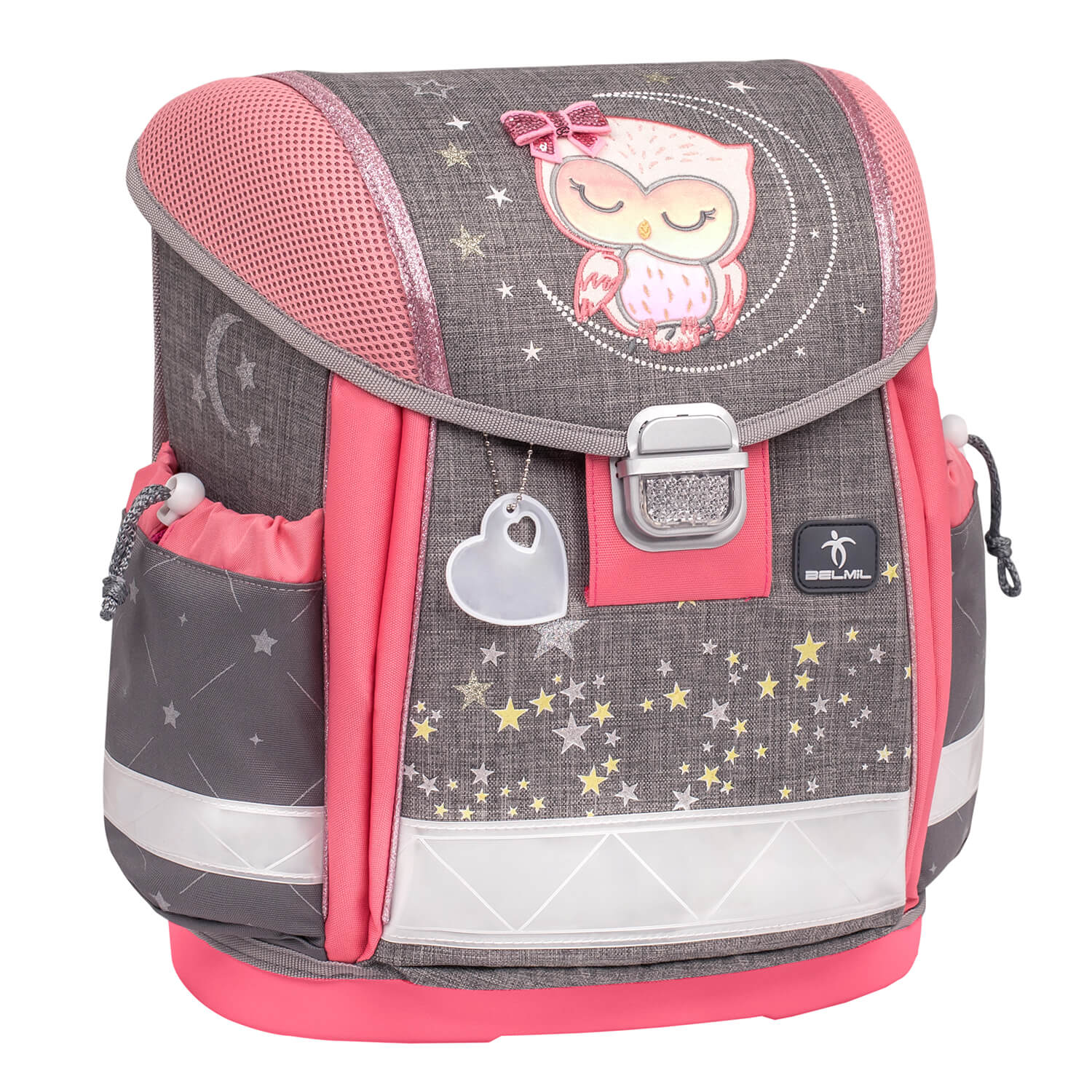 Classy Little Owl Schulranzen Set 4 tlg.