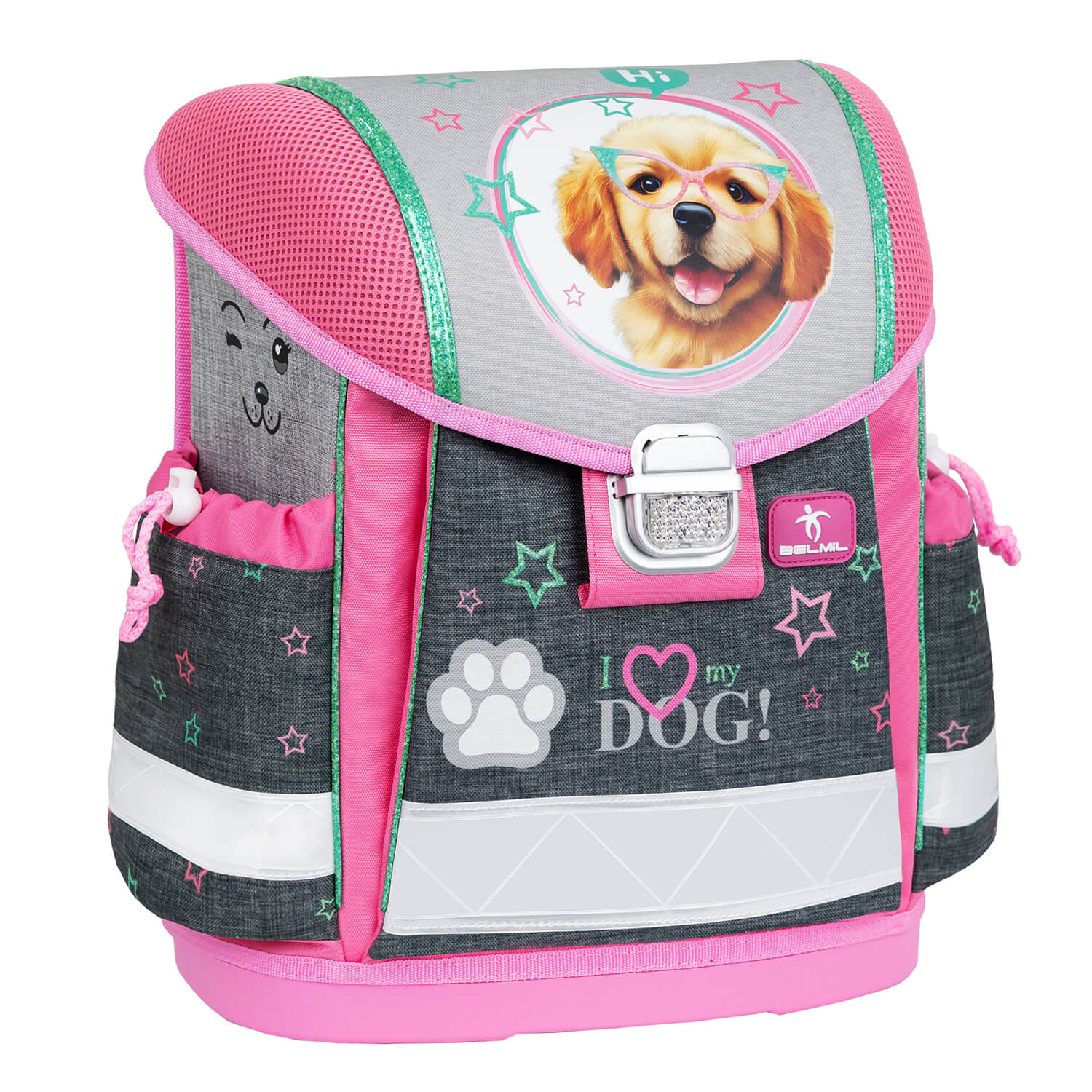 Classy I love my Dog schoolbag