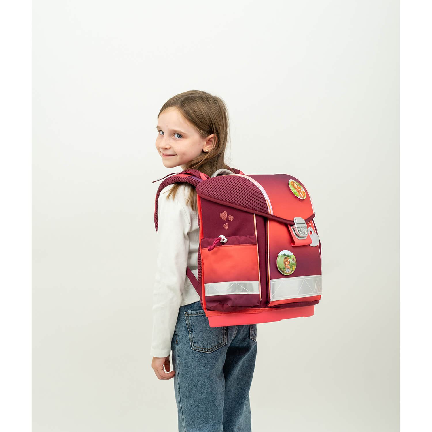 Classy Mahogany schoolbag set 6 pcs