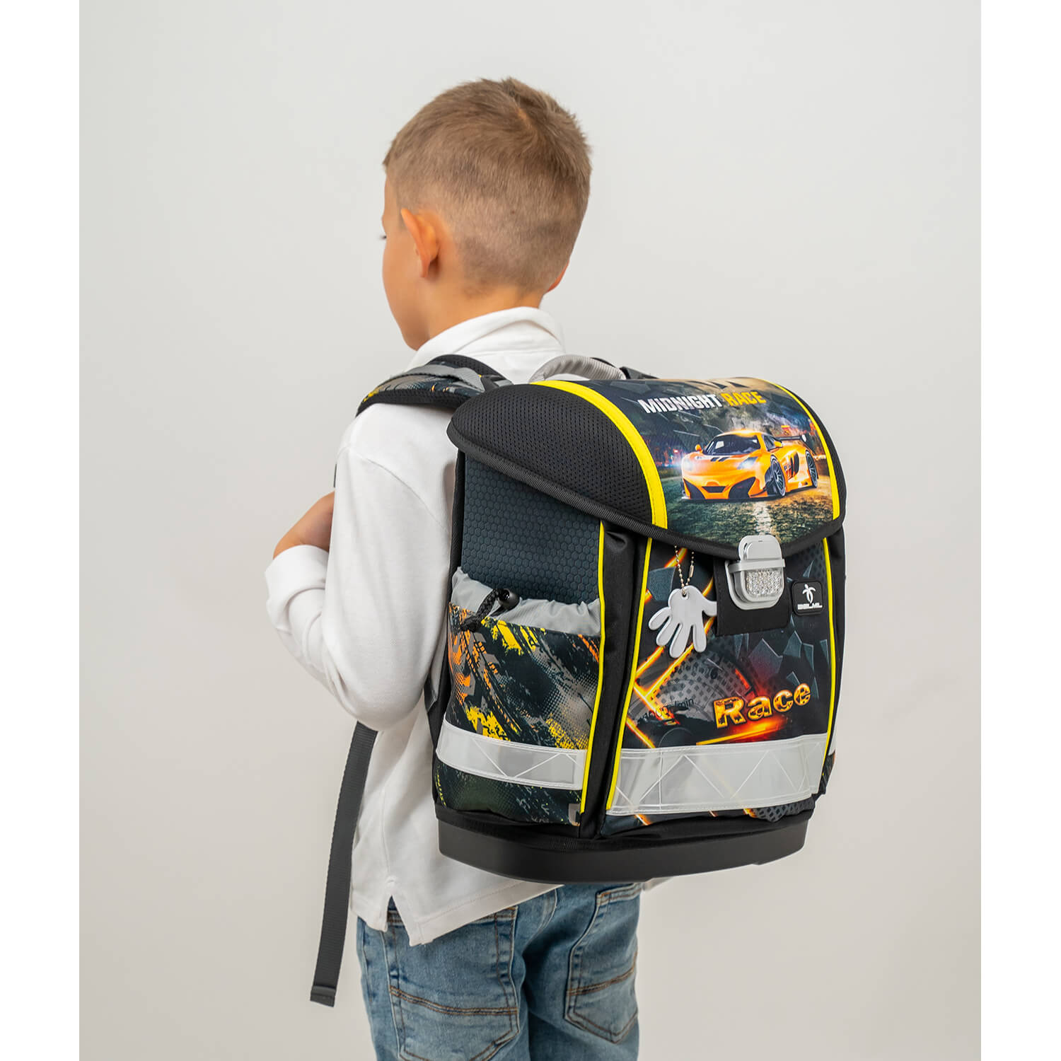 Classy Midnight Race schoolbag set 5 pcs