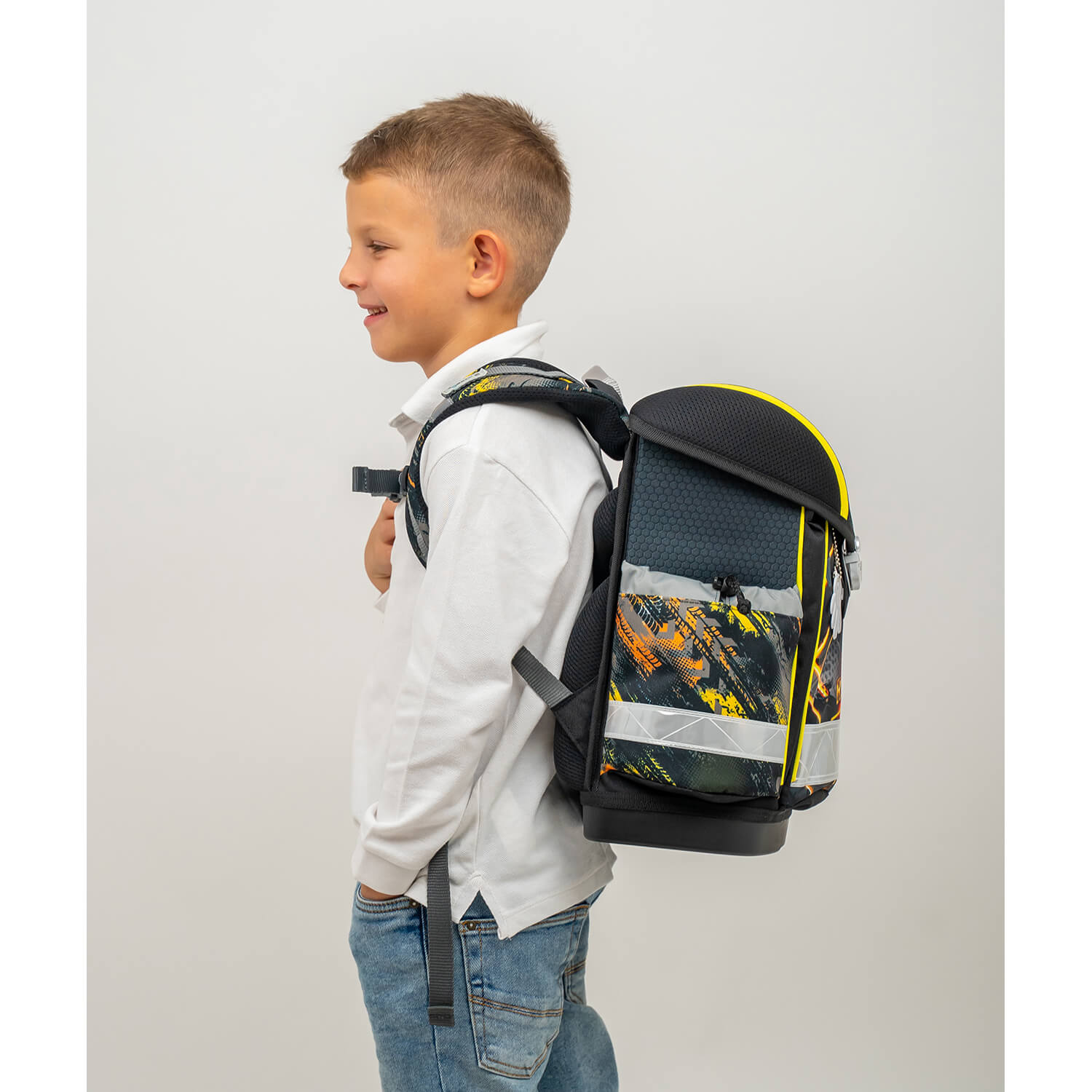 Classy Midnight Race schoolbag set 5 pcs