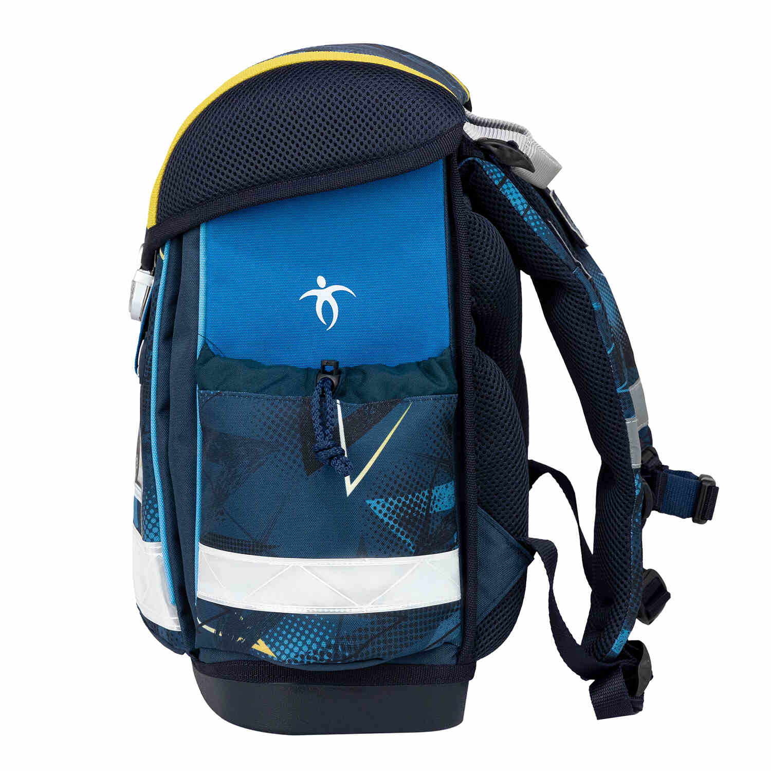 The Ergonomic School Bag Set for Boys – Belmil Classy Police (5 pcs) with rain cover ensuring protection in various weather conditions.