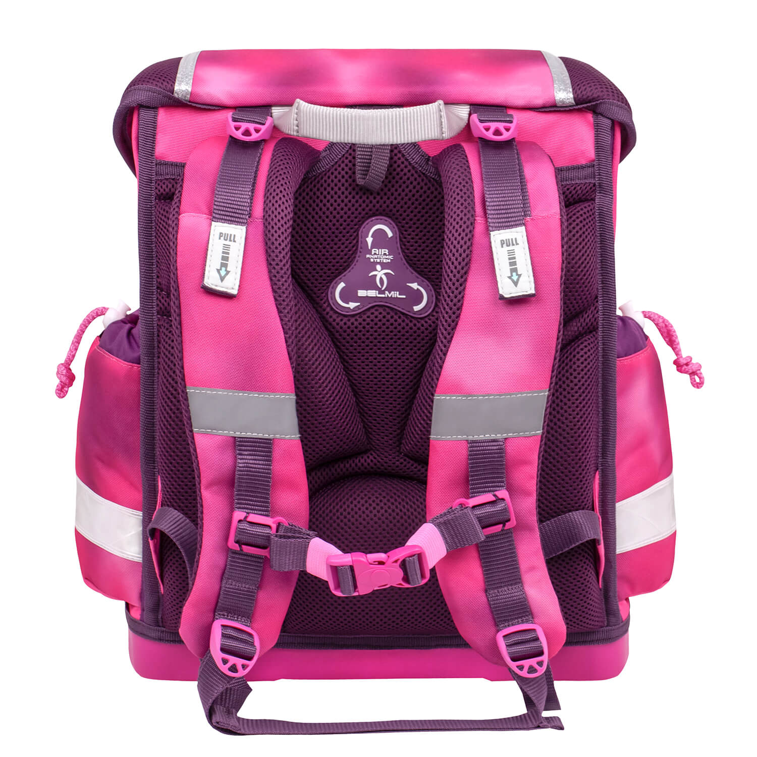 Classy Shiny Pink schoolbag set 4 pcs