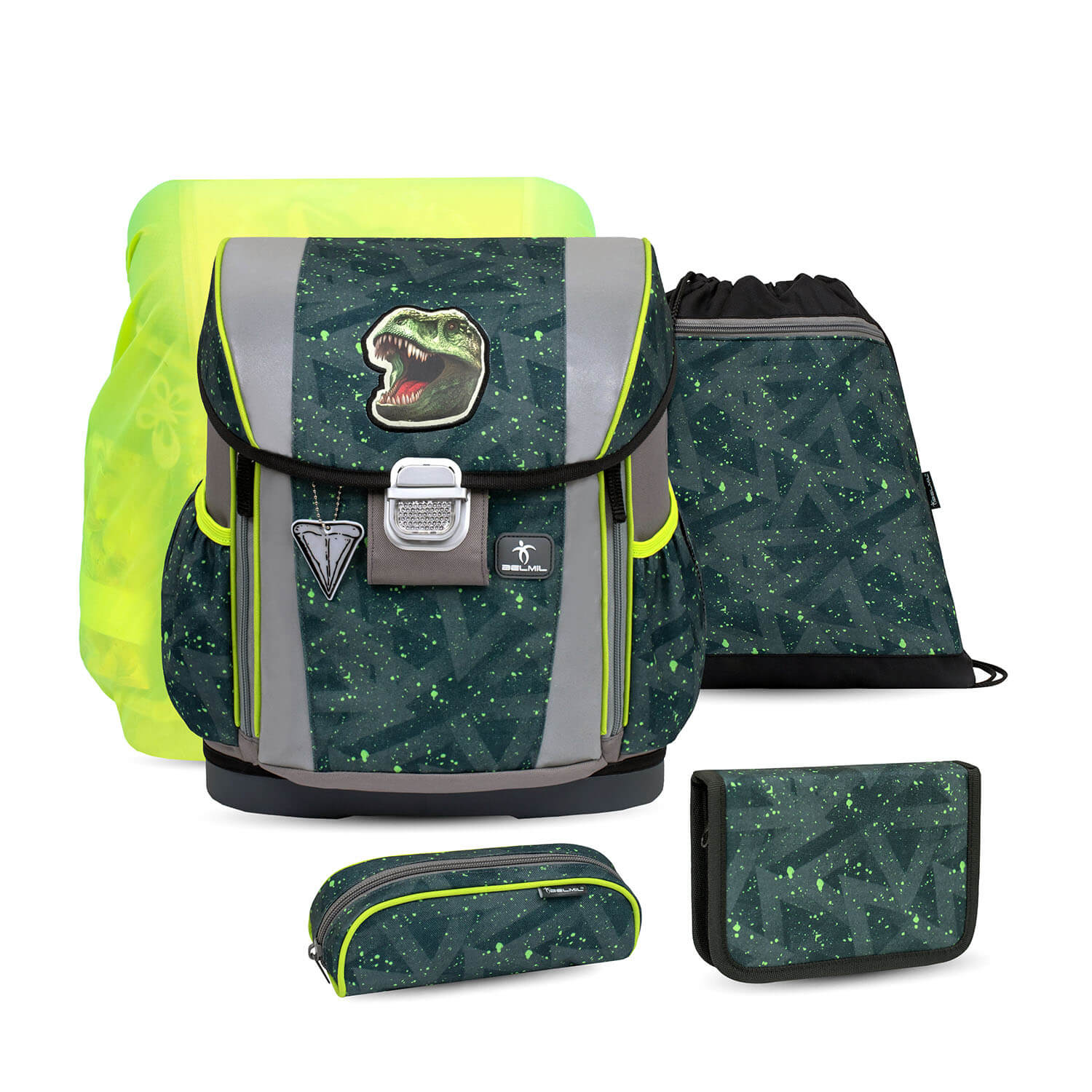 Customize Me T-rex Roar schoolbag set 5 pcs