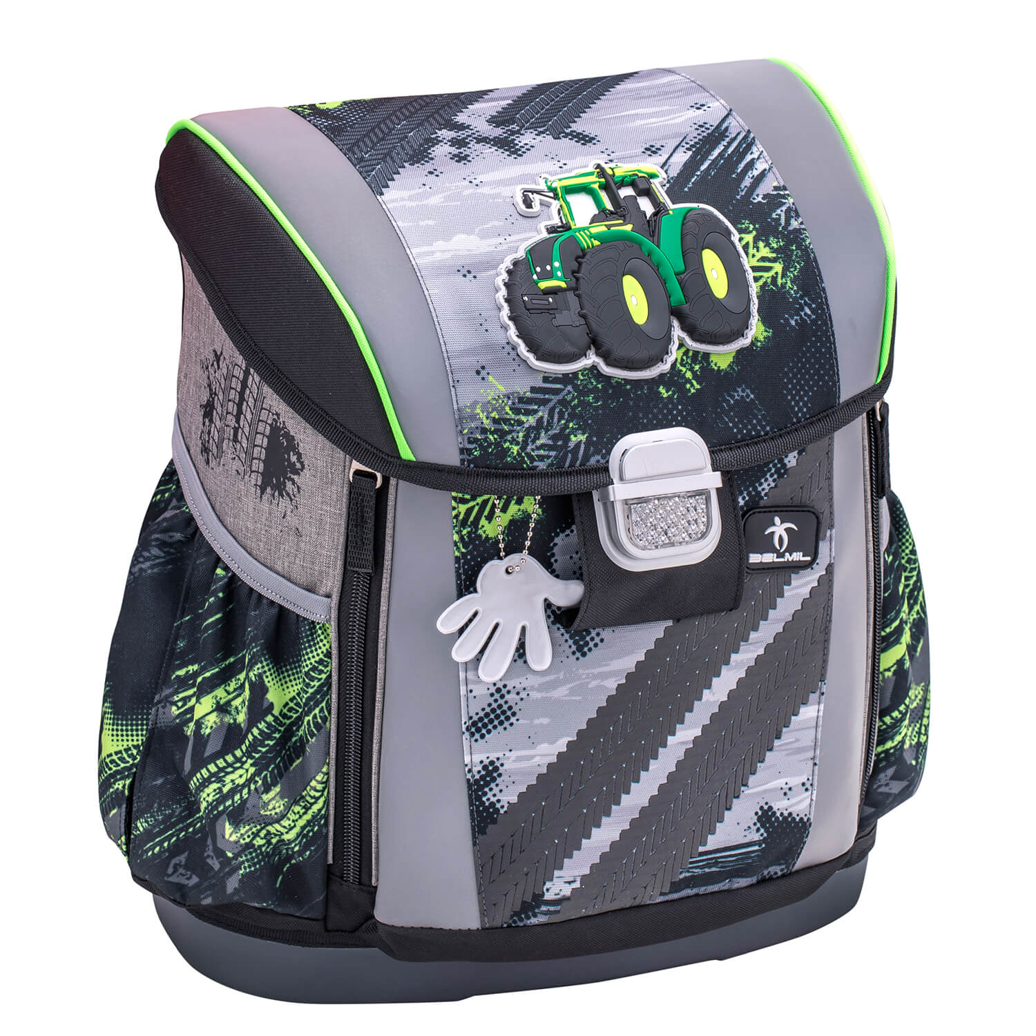 Customize Me Green Tractor schoolbag set 4 pcs