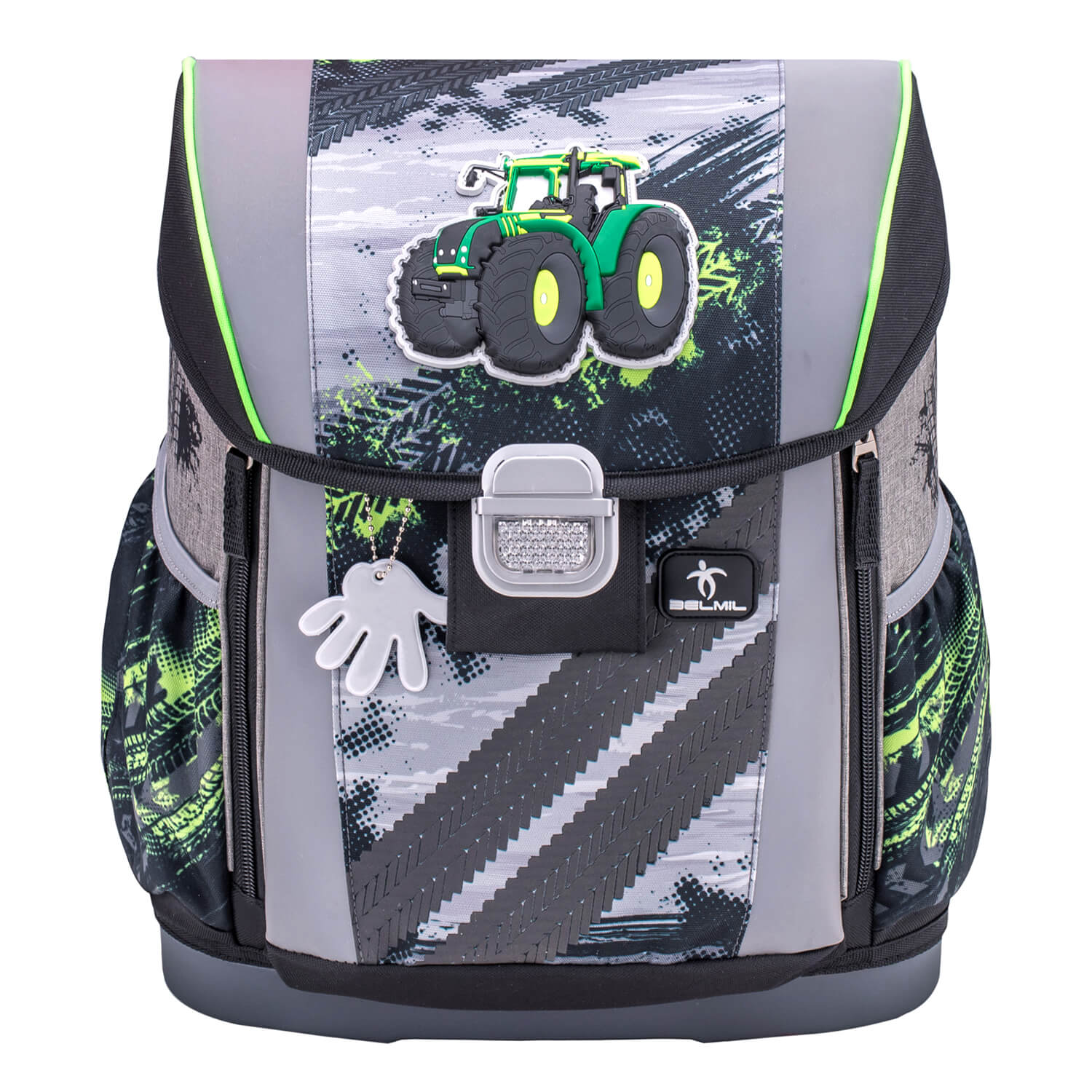 Customize Me Green Tractor schoolbag set 4 pcs