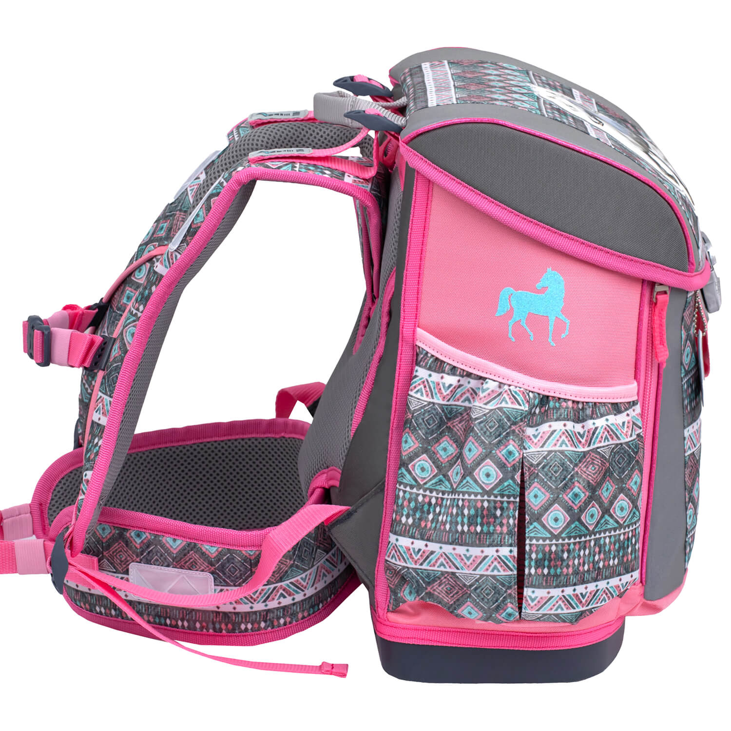 Customize Me Horse Aruba Blue Schulranzen Set 5 tlg.