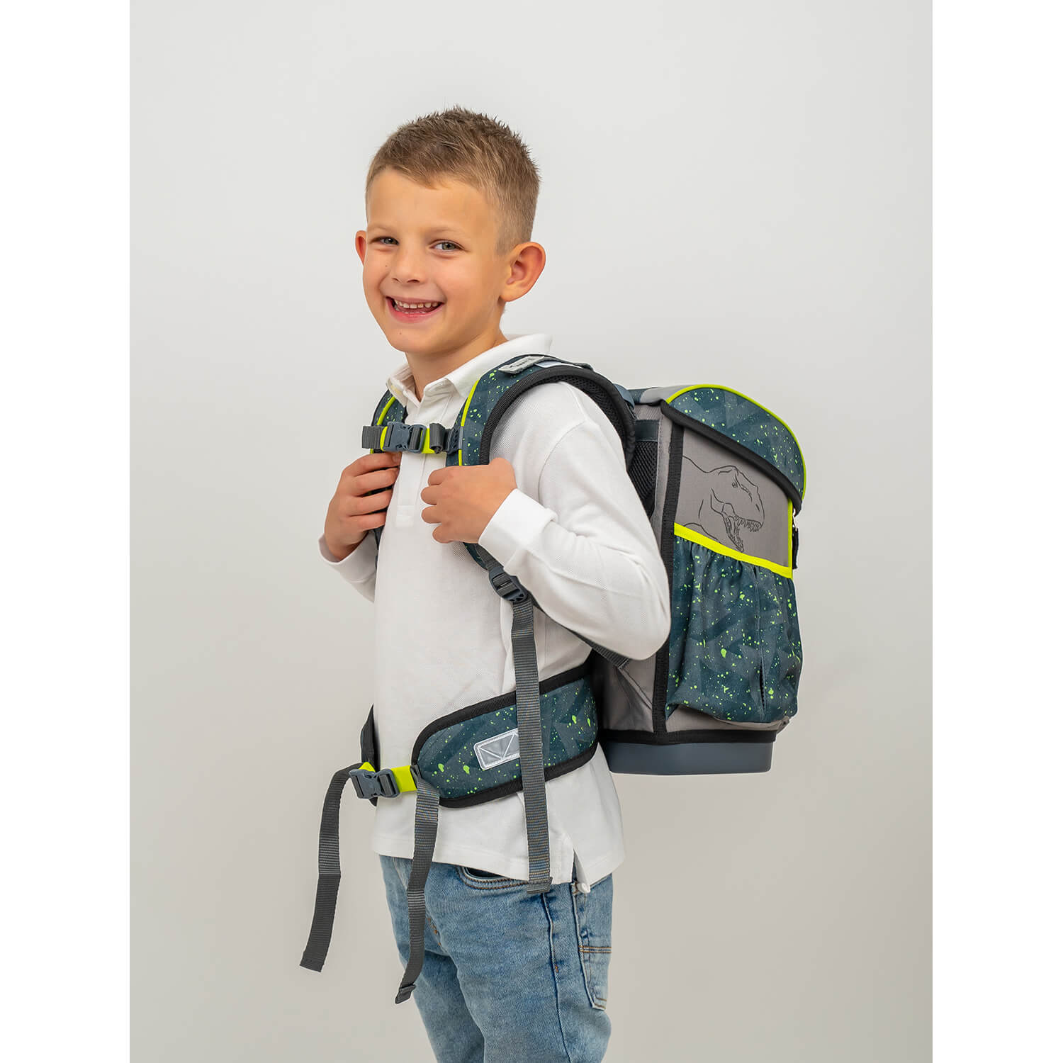 Customize Me T-rex Roar schoolbag set 5 pcs