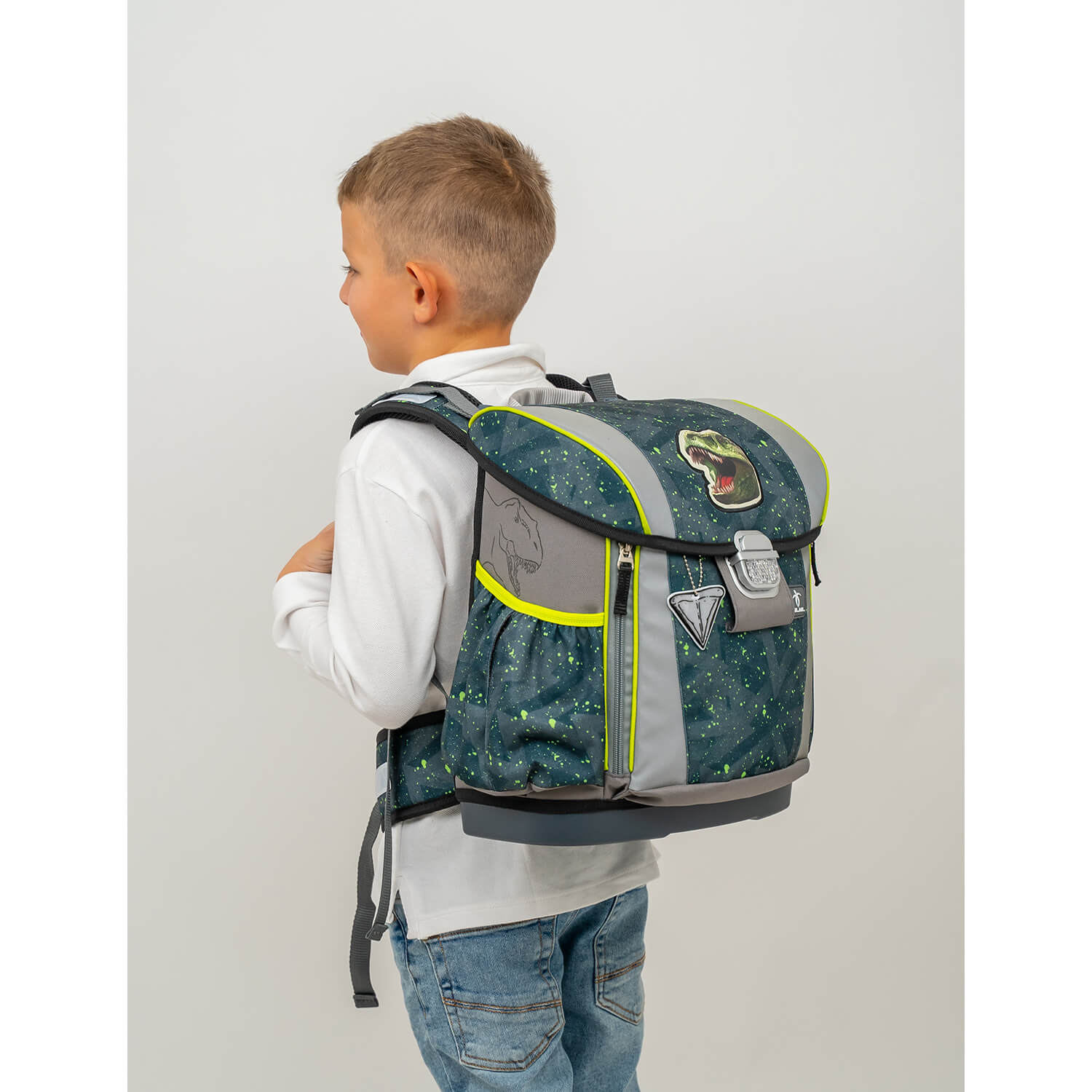 Customize Me T-rex Roar schoolbag set 5 pcs