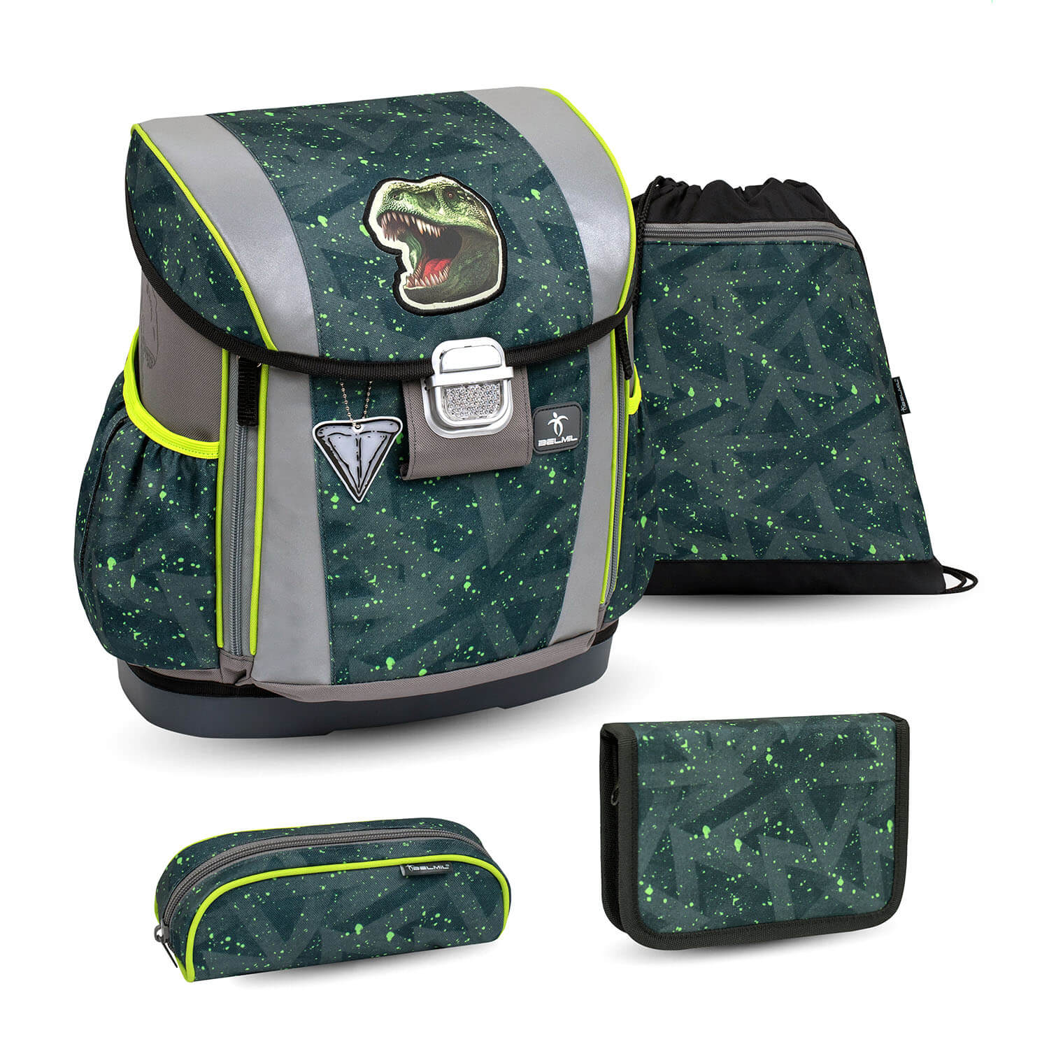 Customize Me T-rex Roar Schulranzen Set 4 tlg.