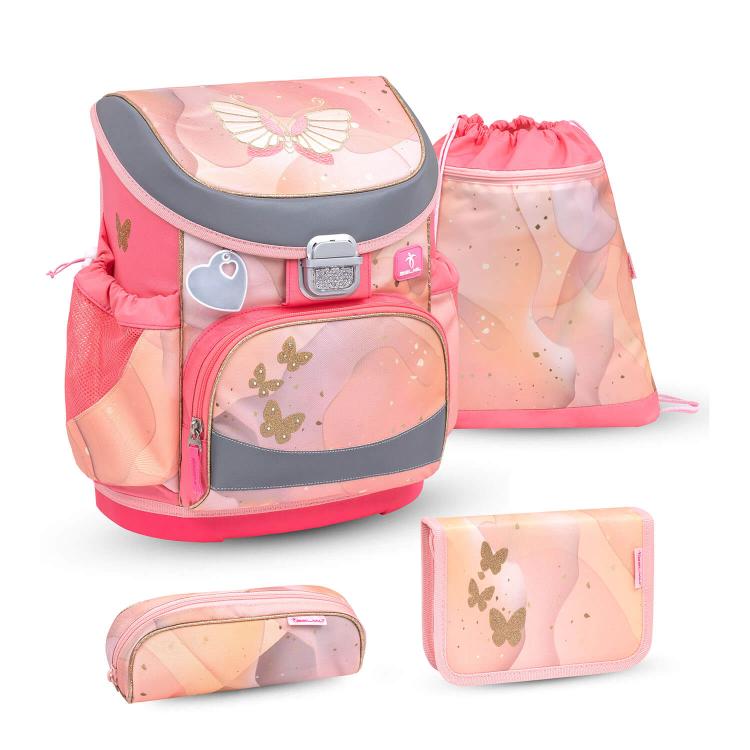 Mini-Fit Marble Schulranzen Set 4 tlg.