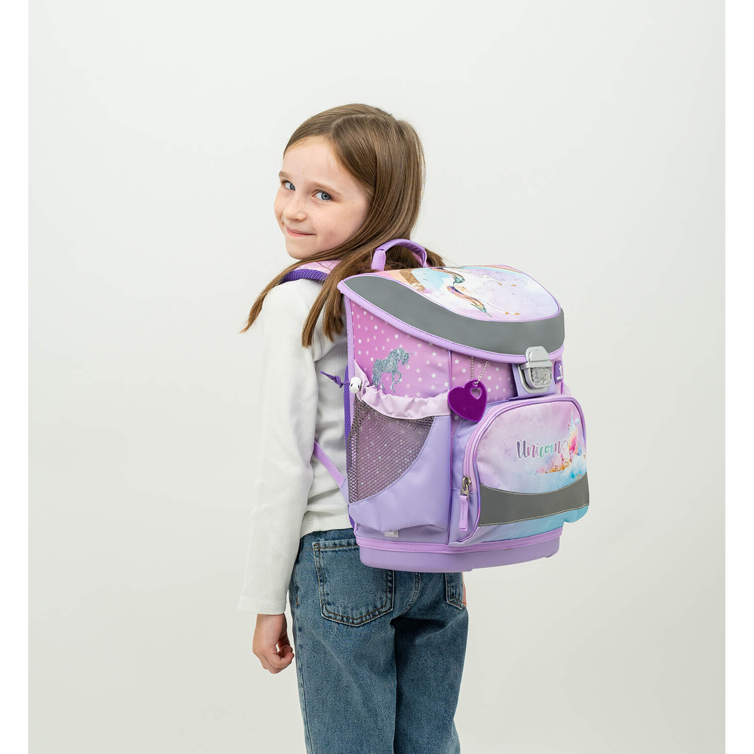 Mini-Fit Rainbow Unicorn Schulranzen Set 4 tlg.