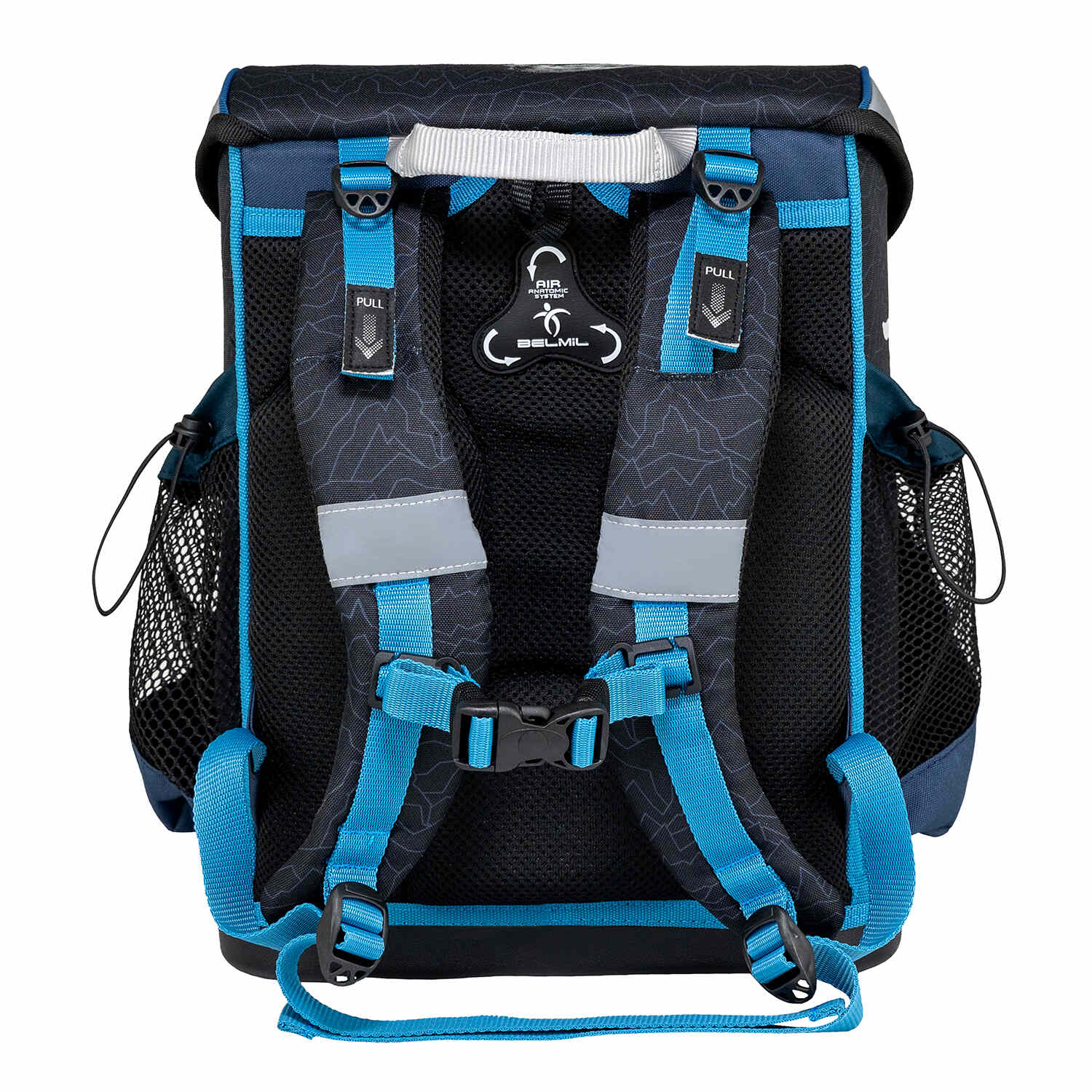 Ergonomic School Bag Set for Boys – Belmil Mini-Fit Wolves Pack (4 pcs) presenting the beautiful wolf-themed design perfect for young students.