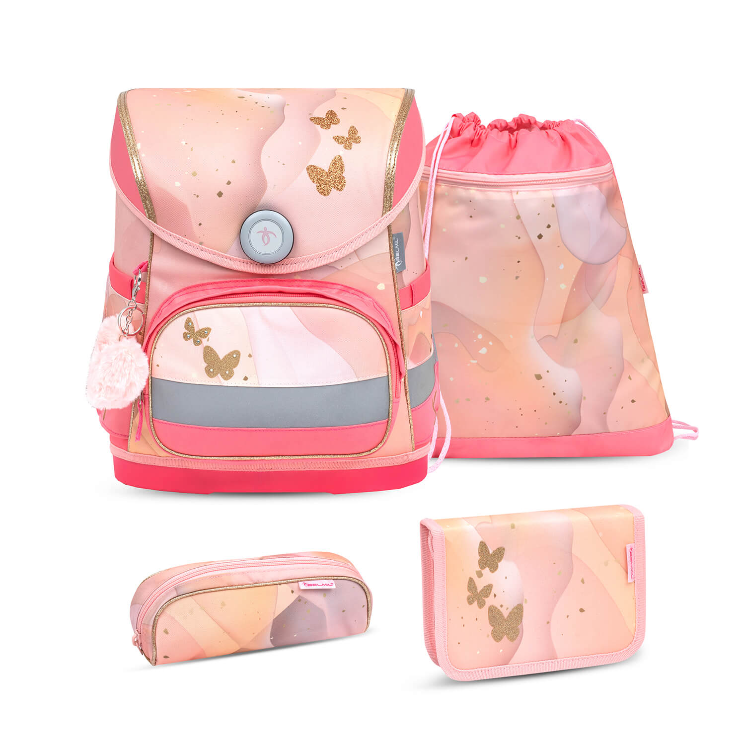 Compact Marble Schulranzen Set 4 tlg.