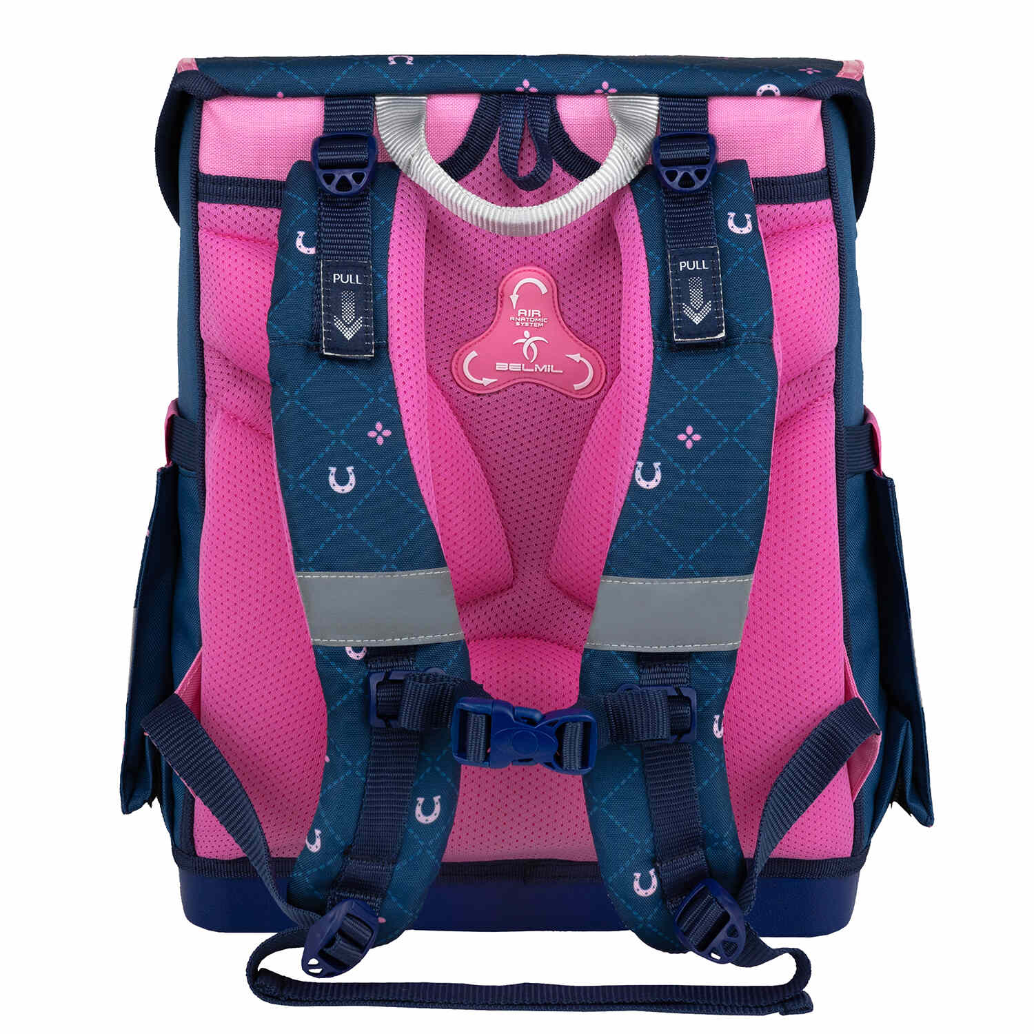 Compact Meet Your Horses schoolbag set 5 pcs from Belmil – Ergonomic School Bag Set for Girls, ideal for students 110 cm tall.