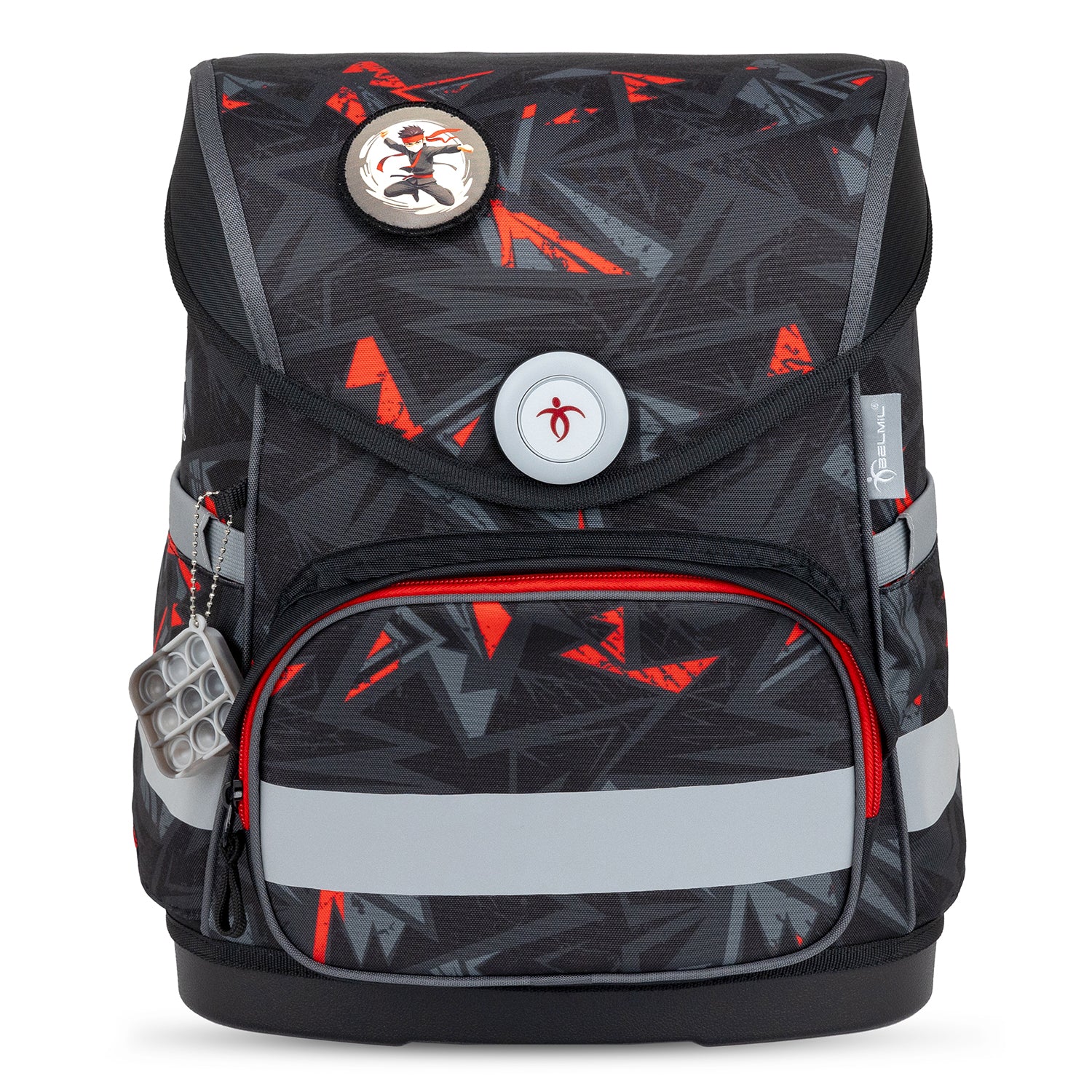 Rundförmiger Samt Ninja Patch