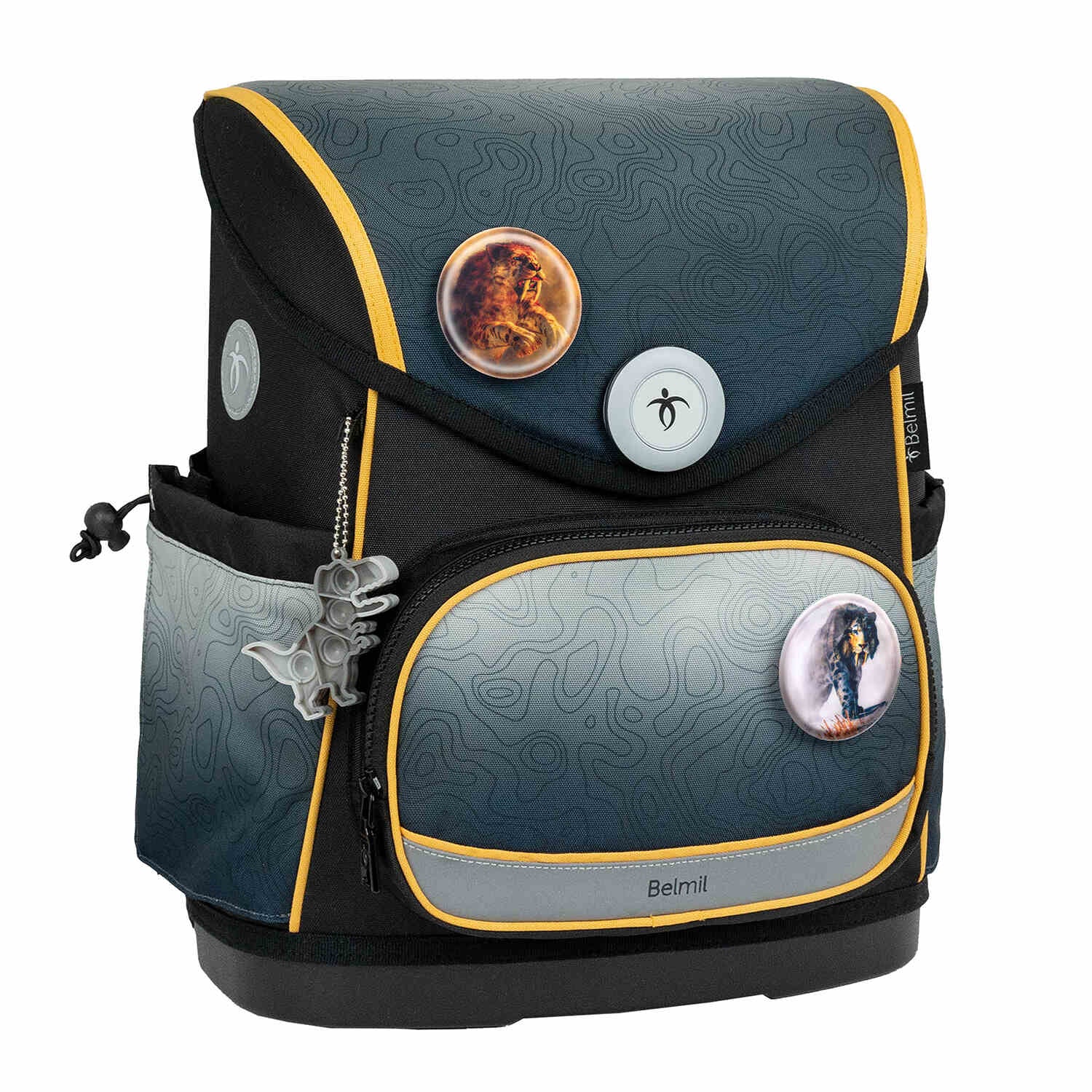 Premium Compact Plus Black Grey Schulranzen Set 5tlg.