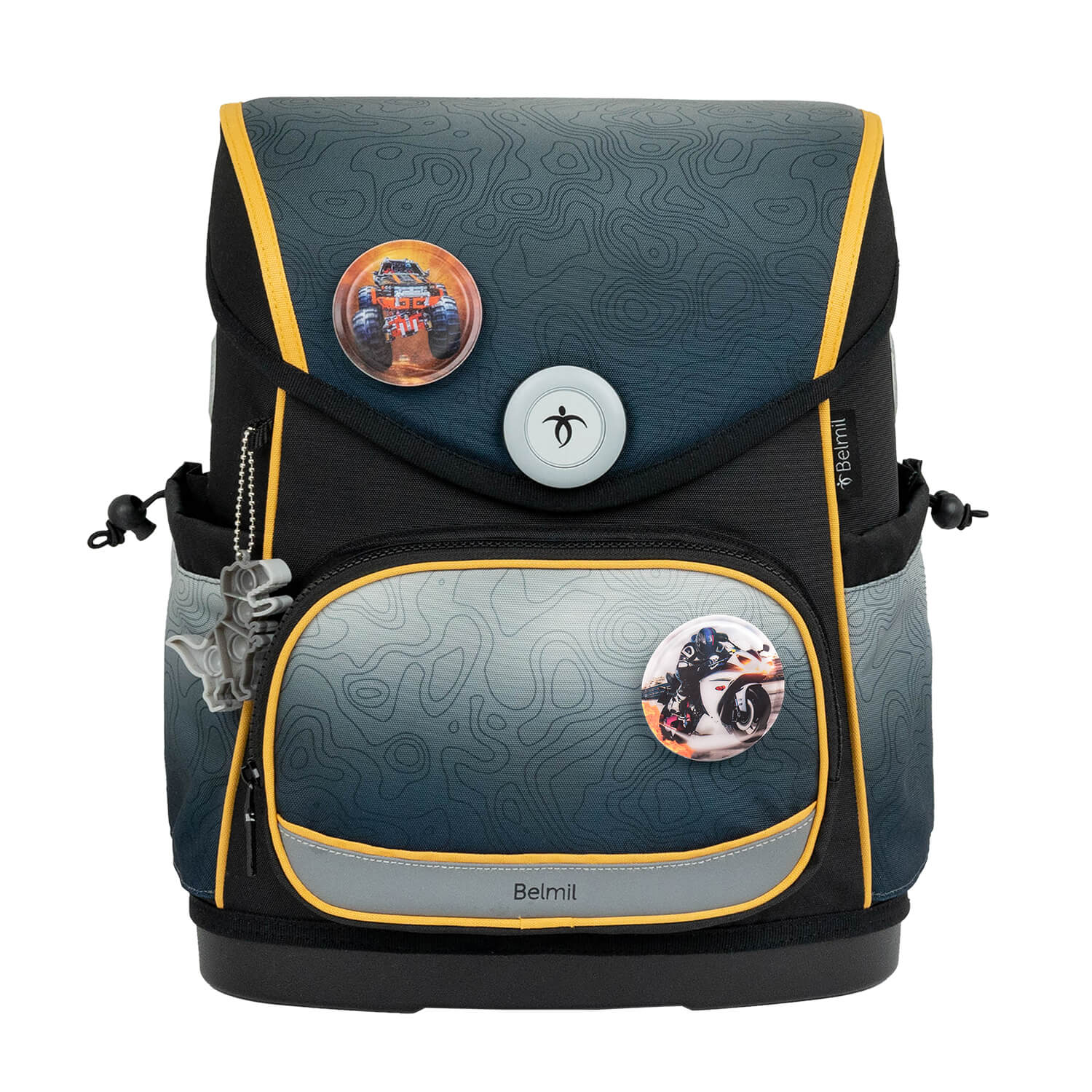 Premium Compact Plus Black Grey Schulranzen Set 5tlg.