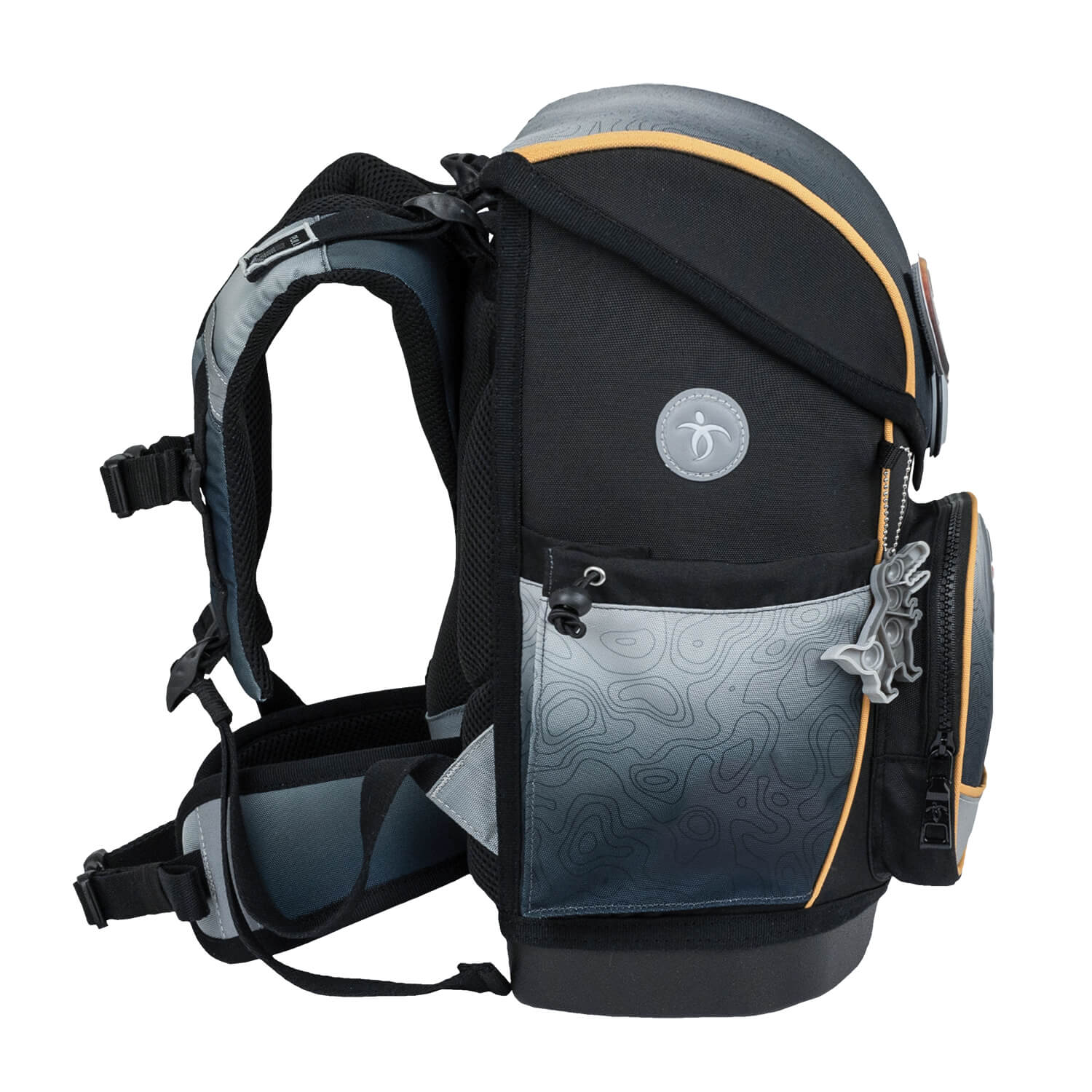 Premium Compact Plus Black Grey Schulranzen Set 5tlg.