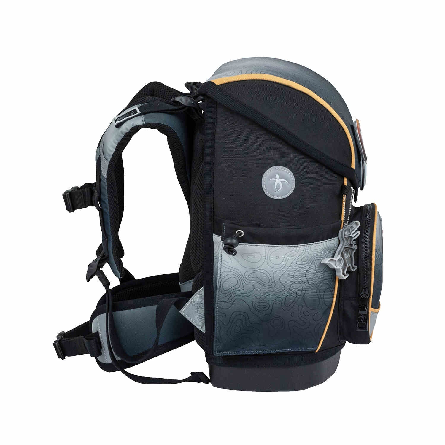 Premium Compact Plus Black Grey Schulranzen Set 5tlg.