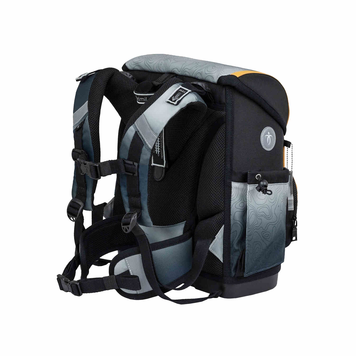 Premium Compact Plus Black Grey Schulranzen Set 5tlg.