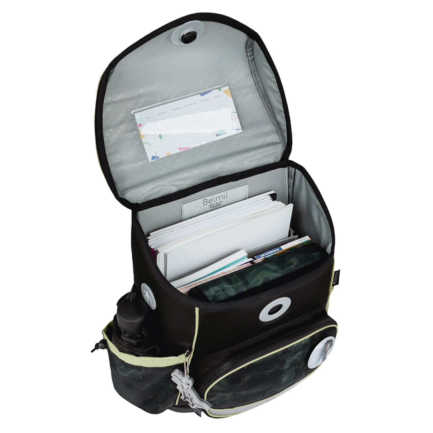 Premium Compact Plus Grey Stone Schulranzen Set 5tlg.
