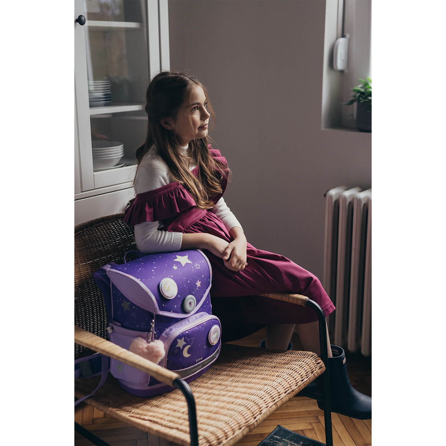 Premium Compact Plus Dahlia Schoolbag
