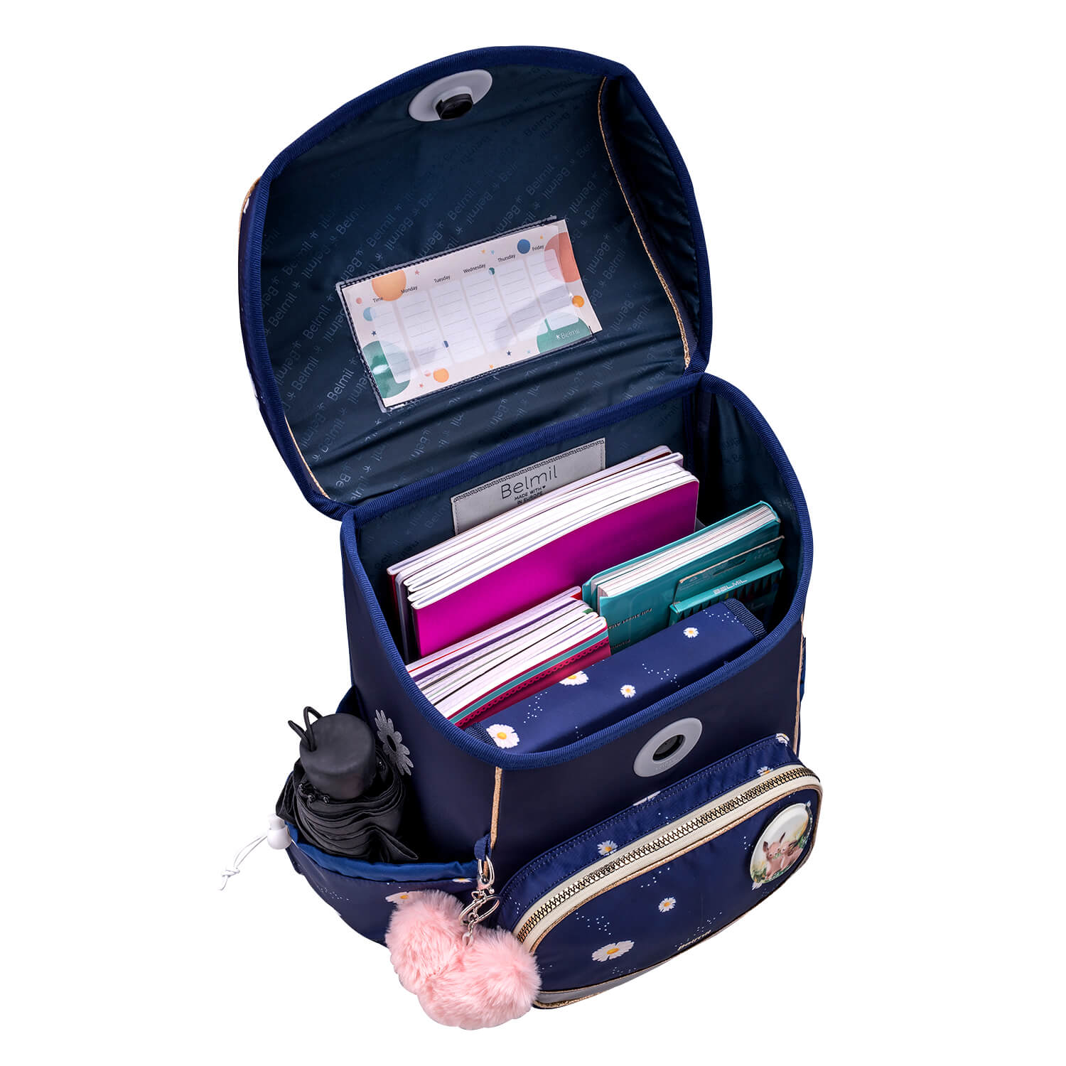 Premium Compact Plus Daisy Schoolbag set 5pcs.