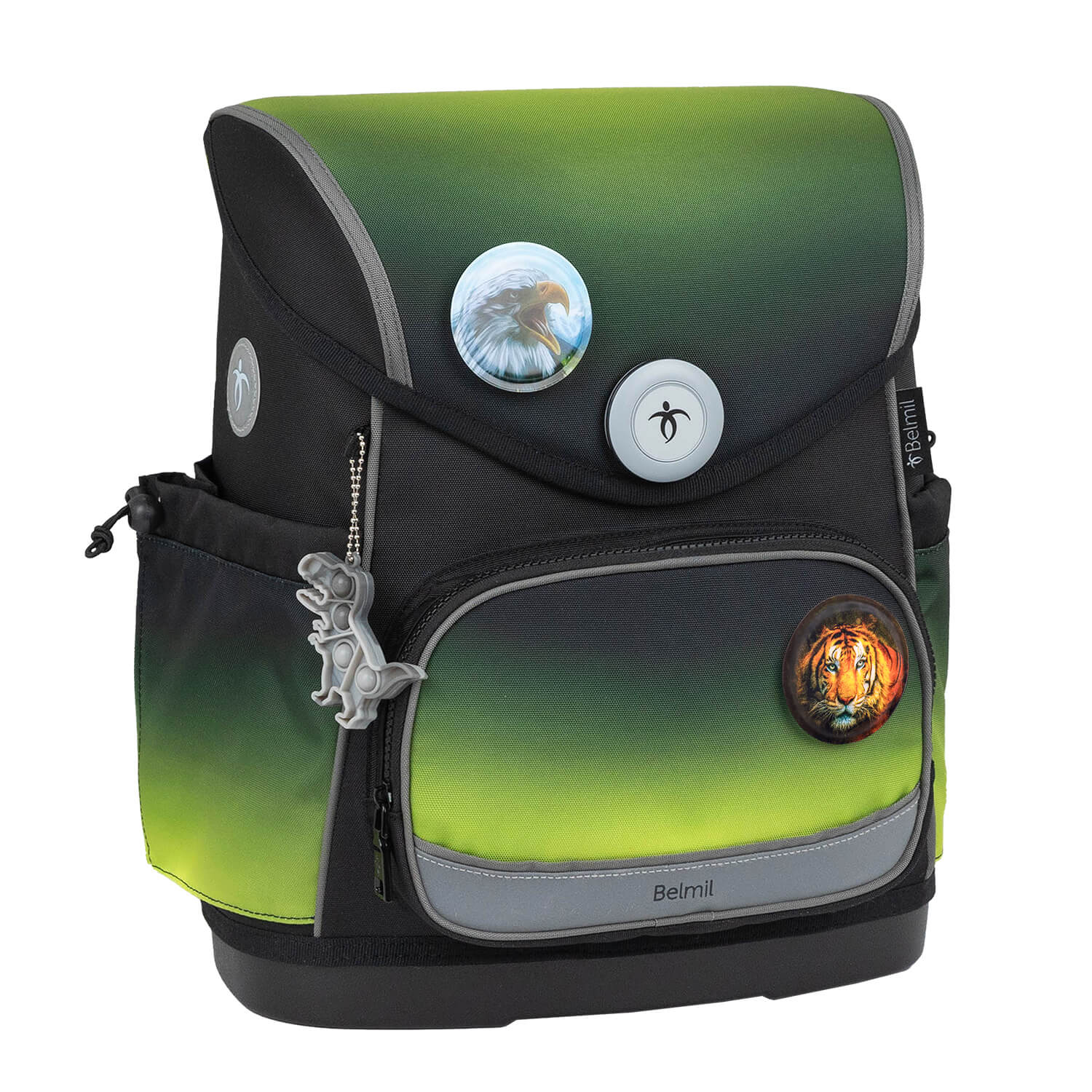 Premium Compact Plus Black Green Schulranzen Set 5tlg.