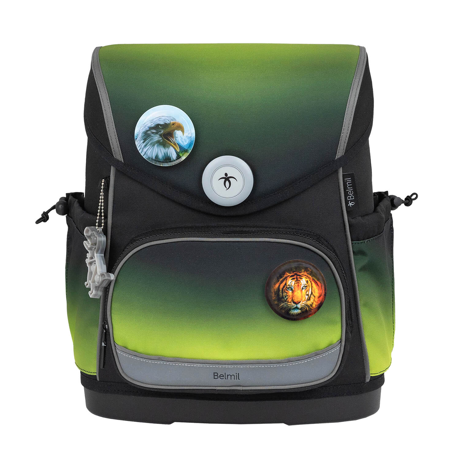 Premium Compact Plus Black Green Schulranzen Set 5tlg.