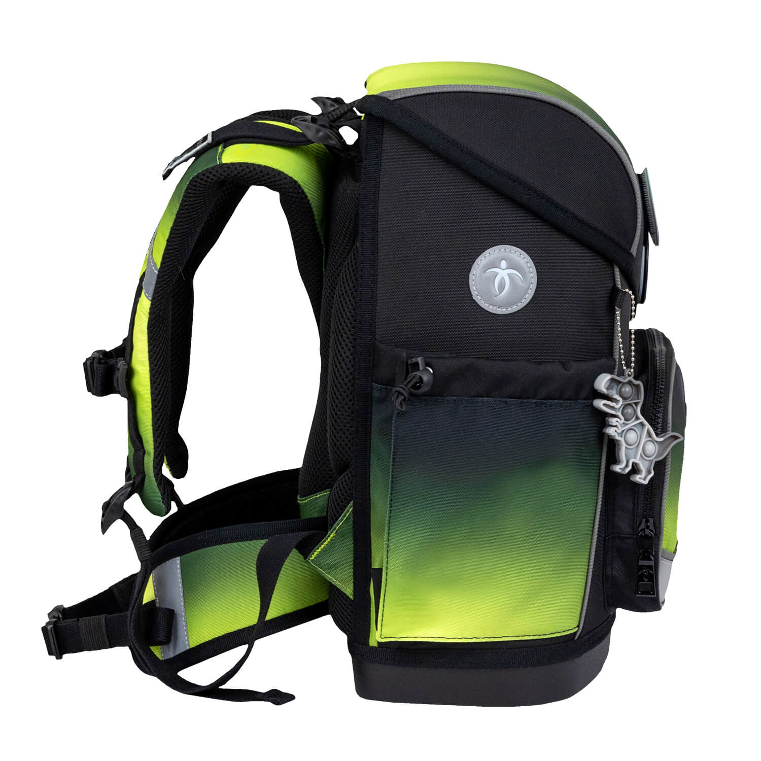 Premium Compact Plus Black Green Schulranzen Set 5tlg.