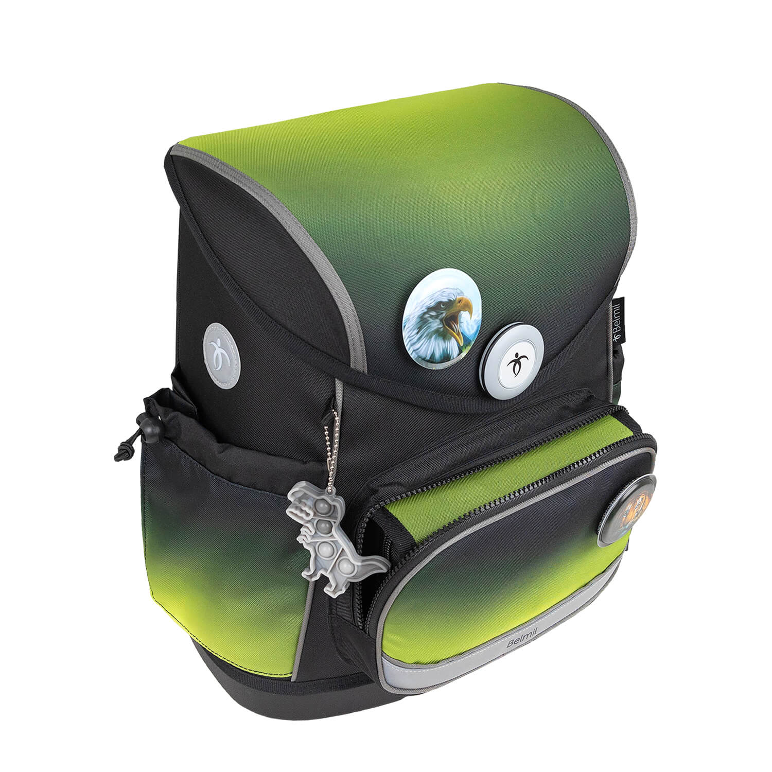 Premium Compact Plus Black Green Schulranzen Set 5tlg.