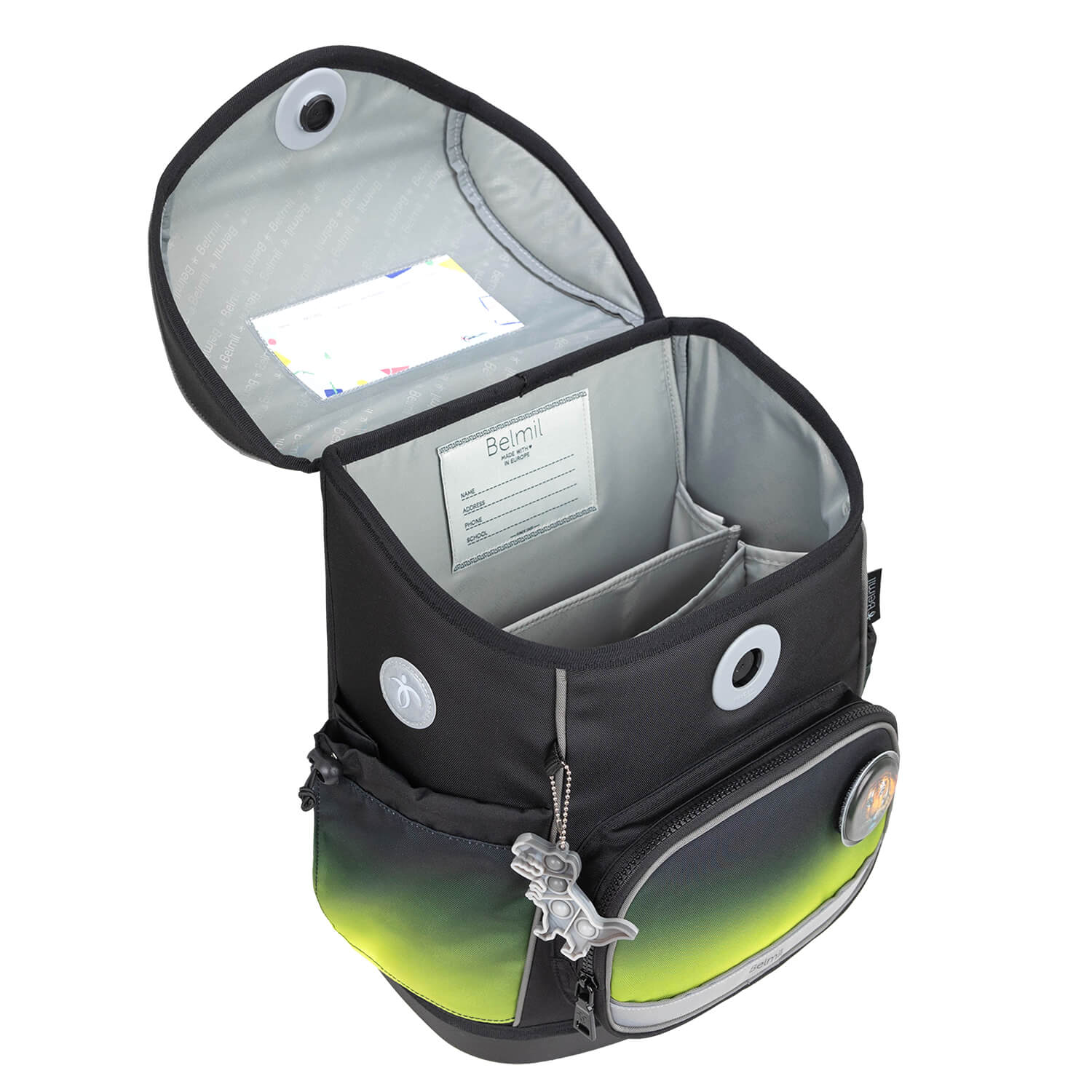 Premium Compact Plus Black Green Schulranzen Set 5tlg.