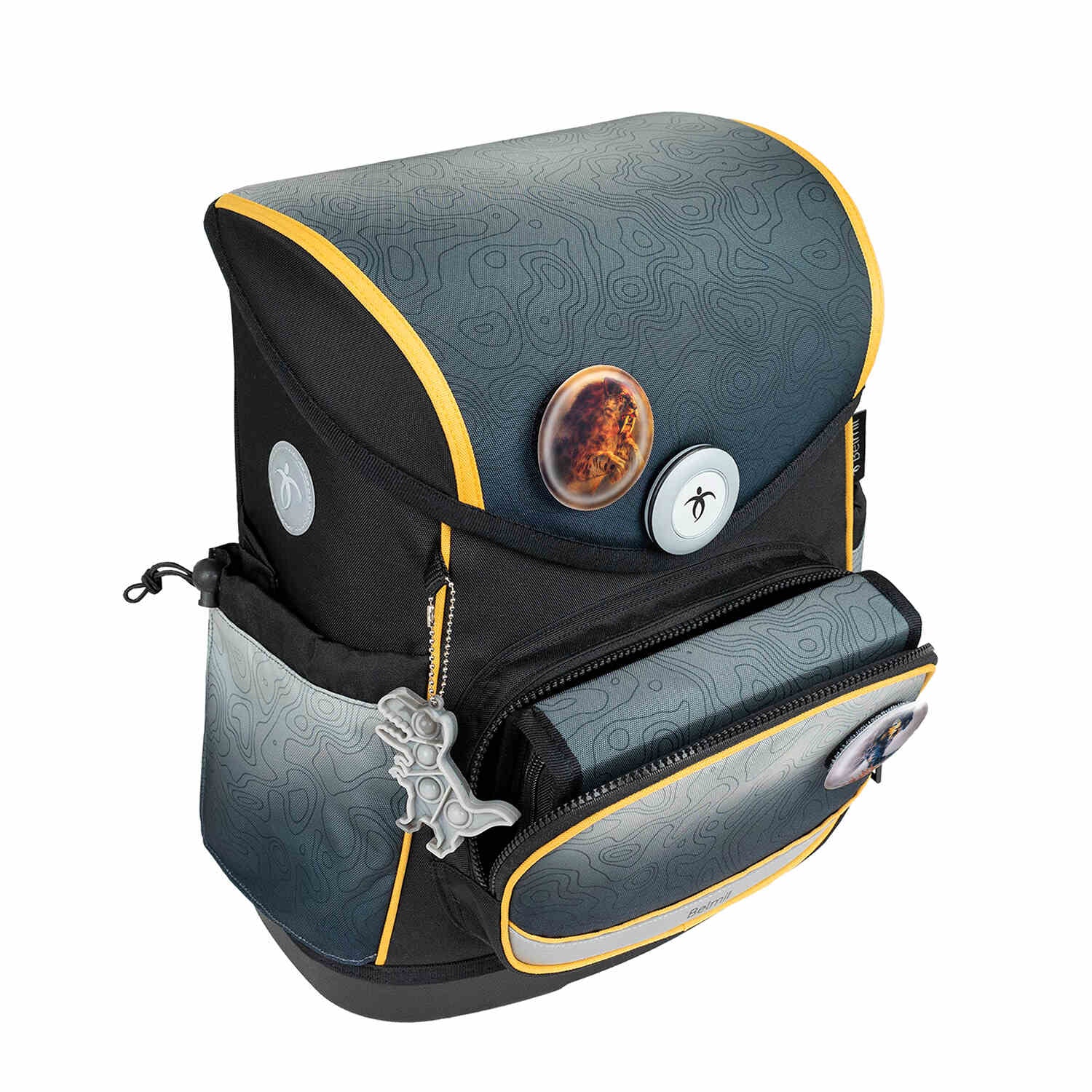 Premium Compact Plus Black Grey Schulranzen Set 5tlg.