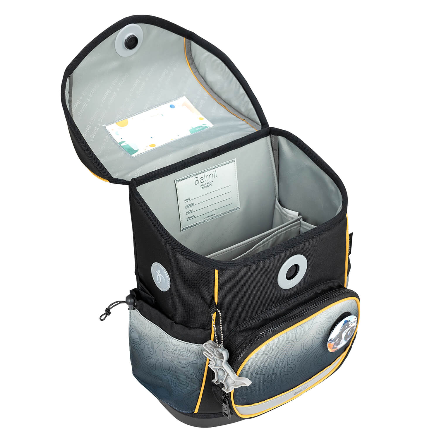 Premium Compact Plus Black Grey Schulranzen Set 5tlg.