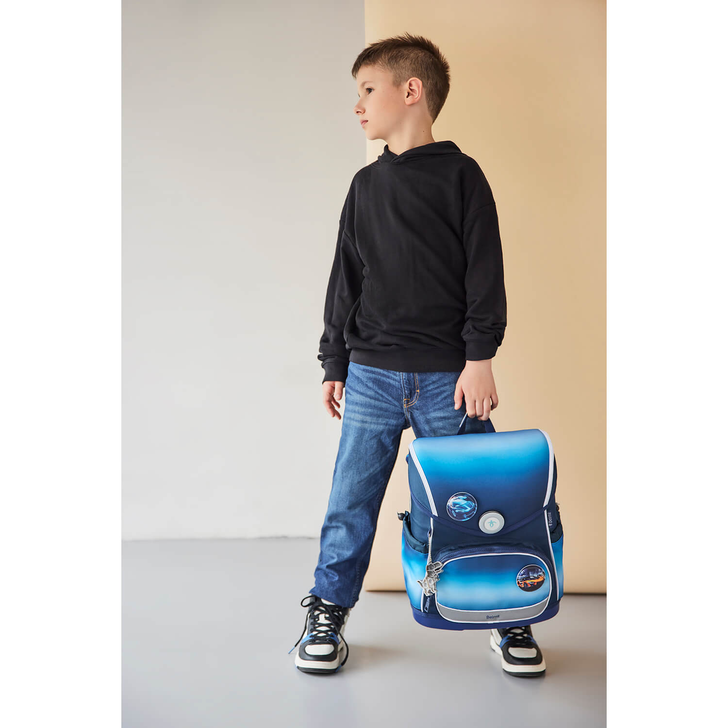 Premium Compact Plus Blue Navy Schulranzen Set 5tlg.