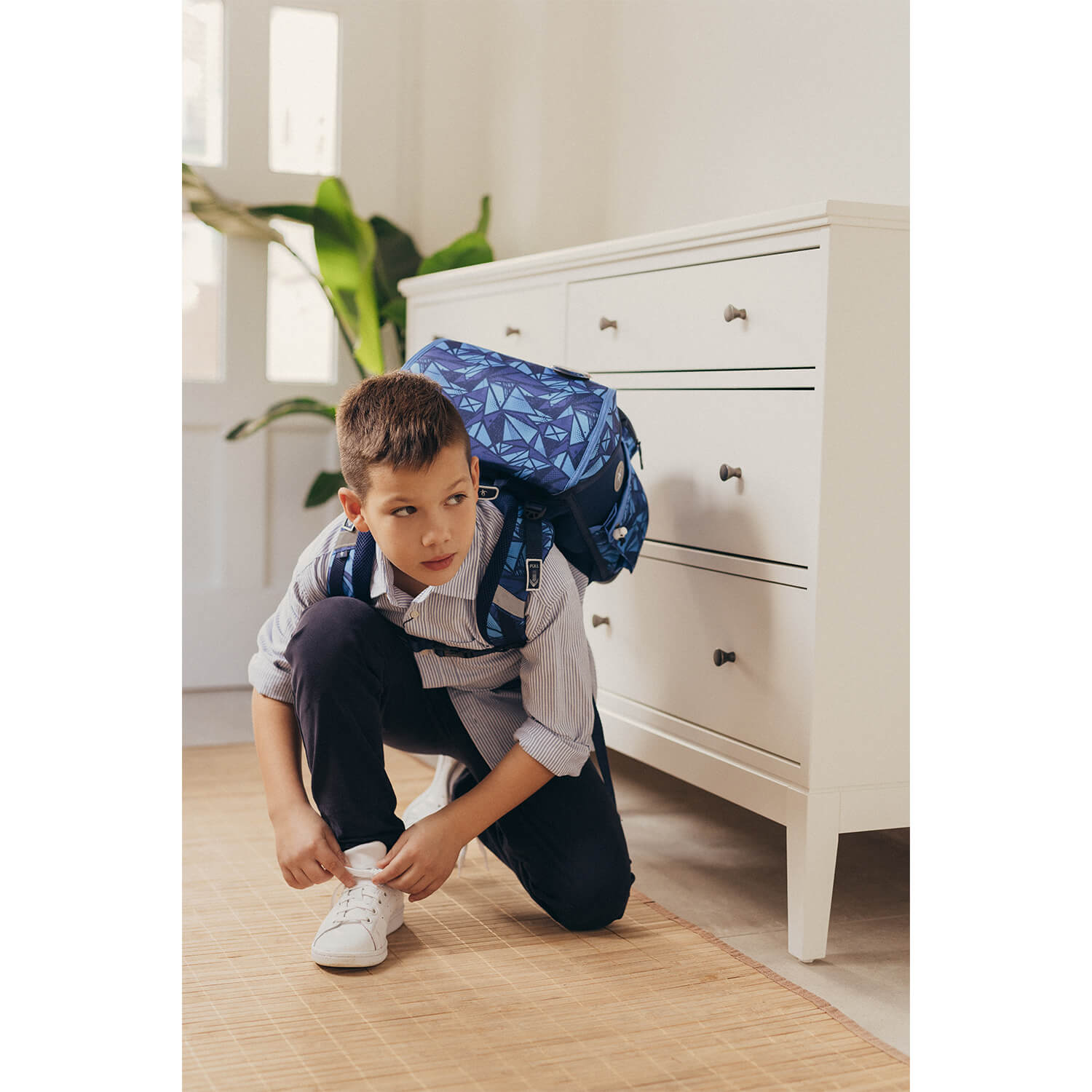 Premium Compact Plus Glacier Blue Schulranzen Set 5tlg.