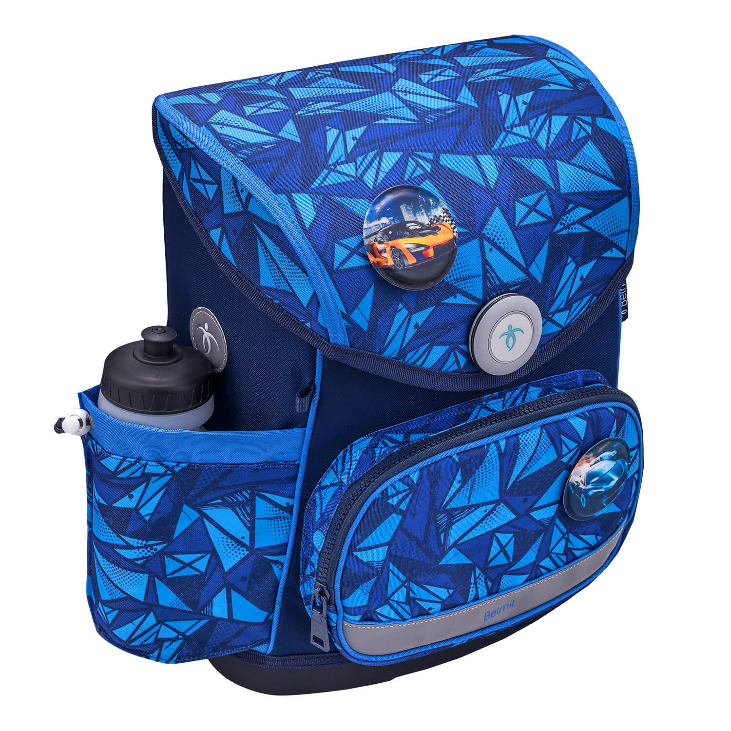 Premium Compact Plus Glacier Blue Schoolbag set 5pcs.