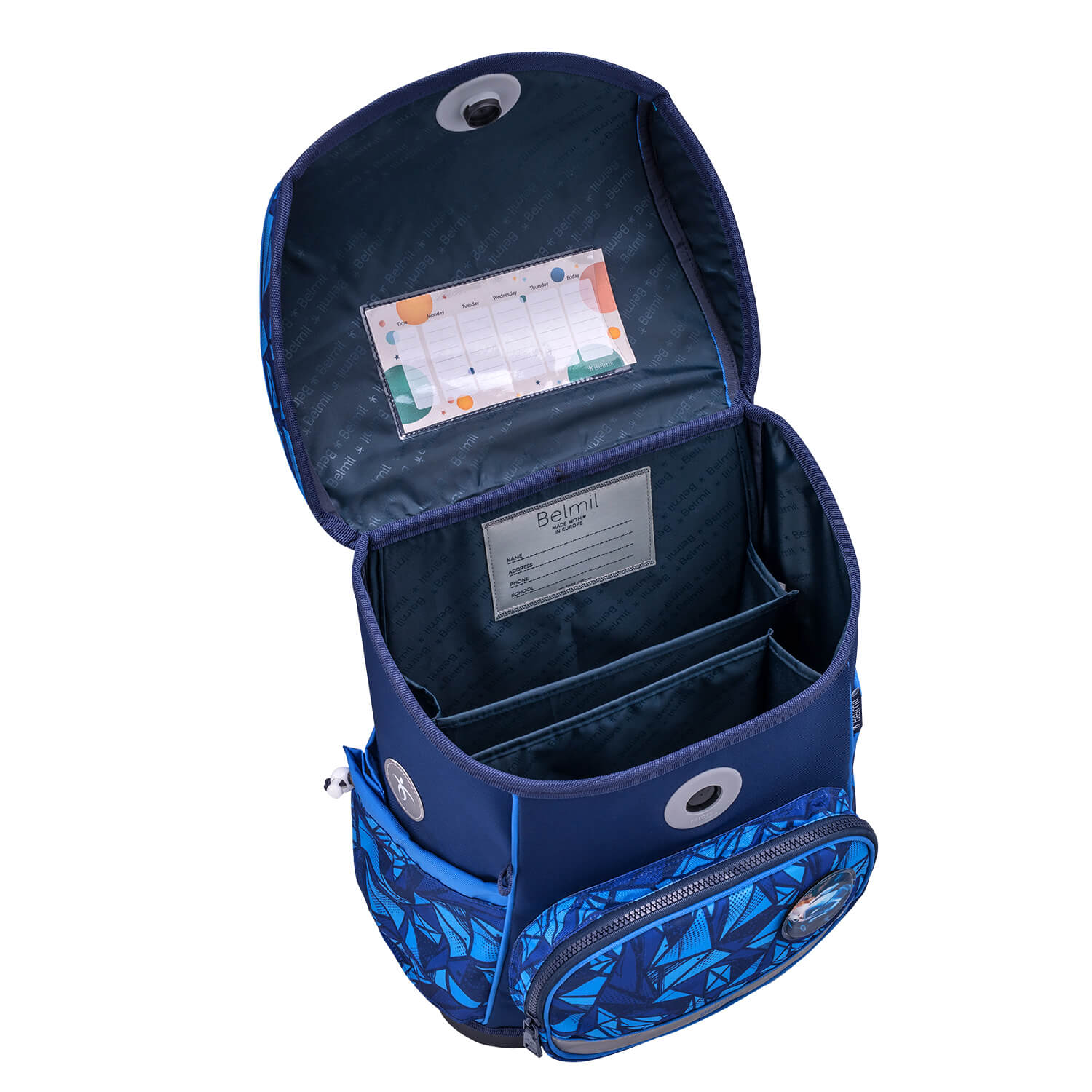 Premium Compact Plus Glacier Blue Schoolbag set 5pcs.
