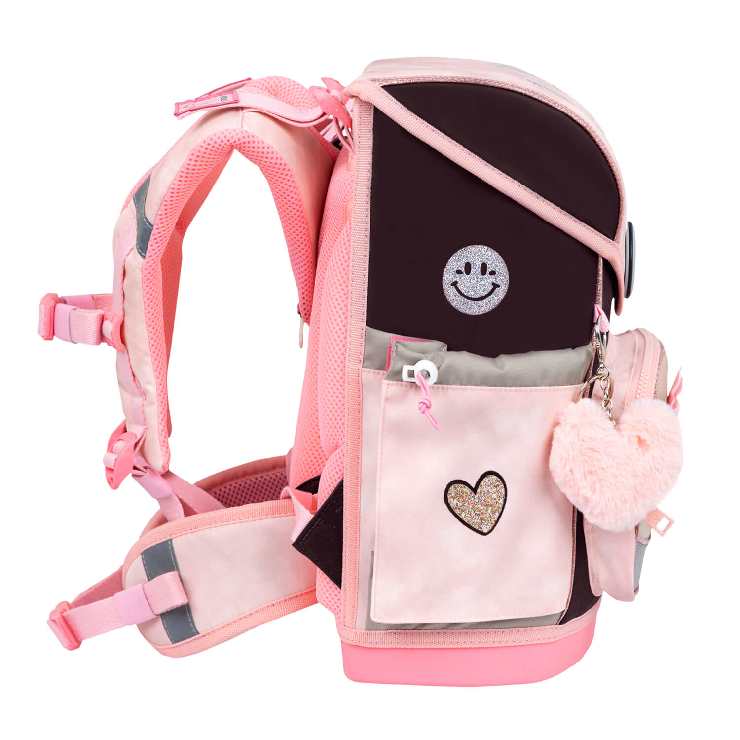 Innovative Premium Belmil School Bag Set for Girls – Compact Plus Glam schoolbag set 5 pcs featuring German Fidlock magnetic buckle.