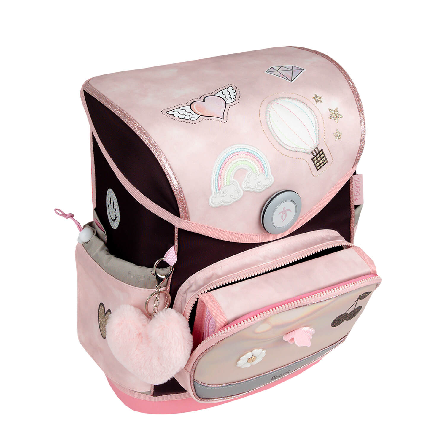 Comfortable Premium Belmil School Bag Set for Girls – Compact Plus Glam schoolbag set 5 pcs certified by the German AGR Institute.
