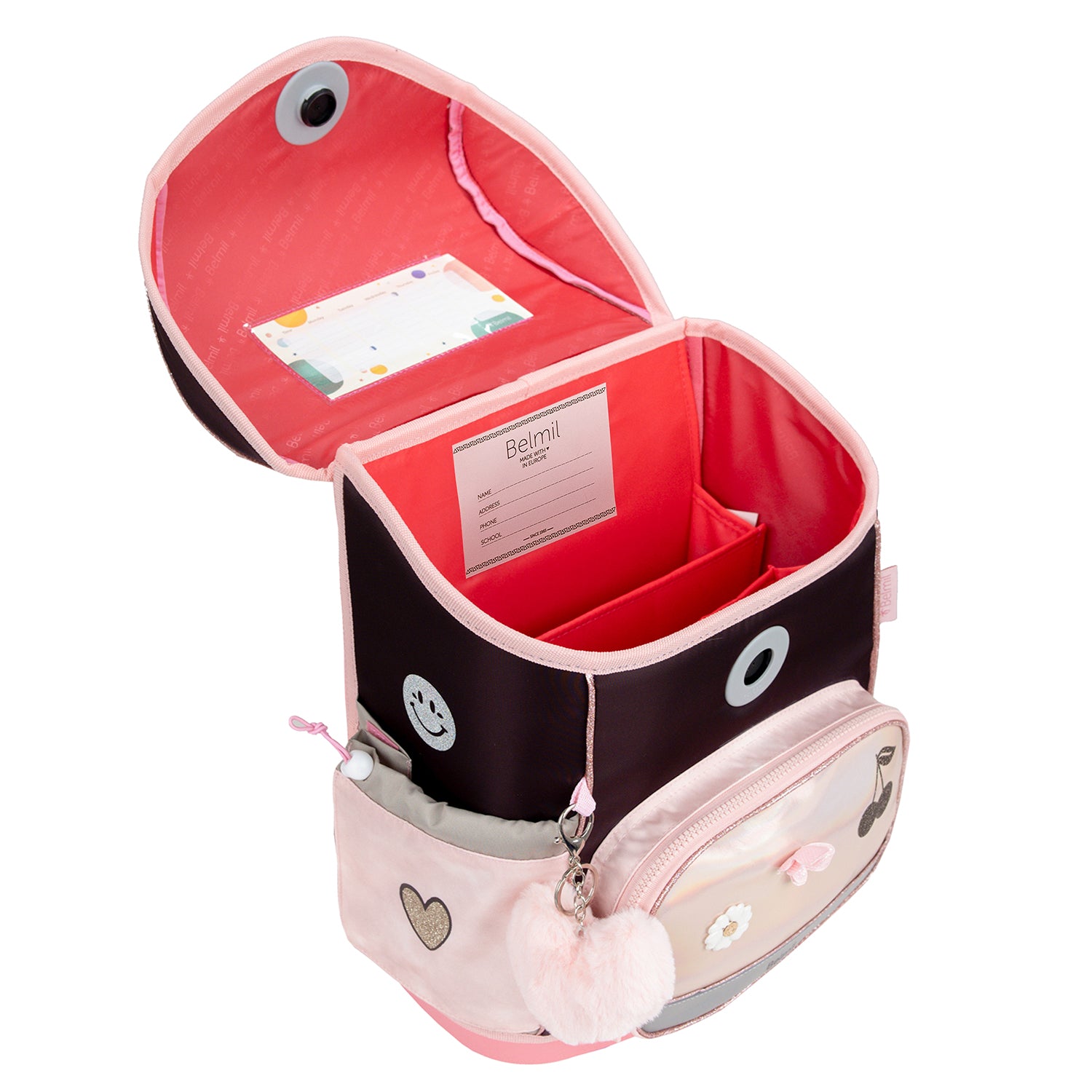 Perfectly designed Premium Belmil School Bag Set for Girls – Compact Plus Glam schoolbag set 5 pcs tailored for school children.