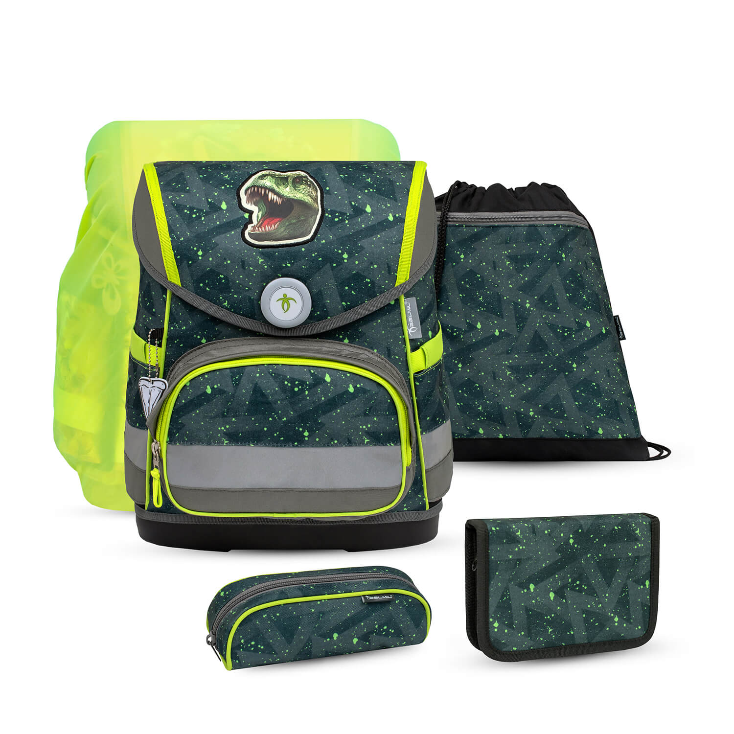 Compact T-rex Roar Schulranzen Set 5 tlg.