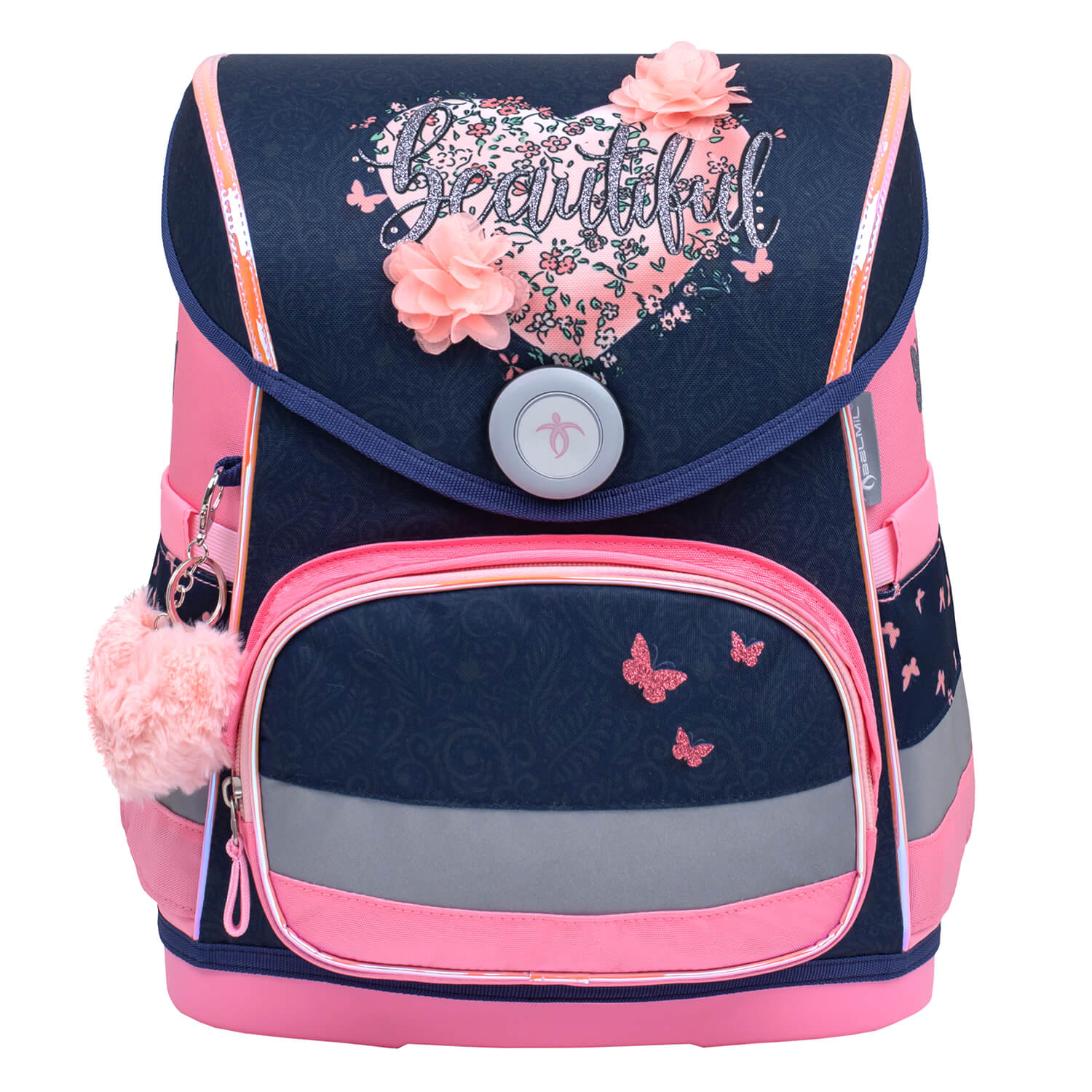 Compact Beautiful Flowers Schulranzen Set 4 tlg.